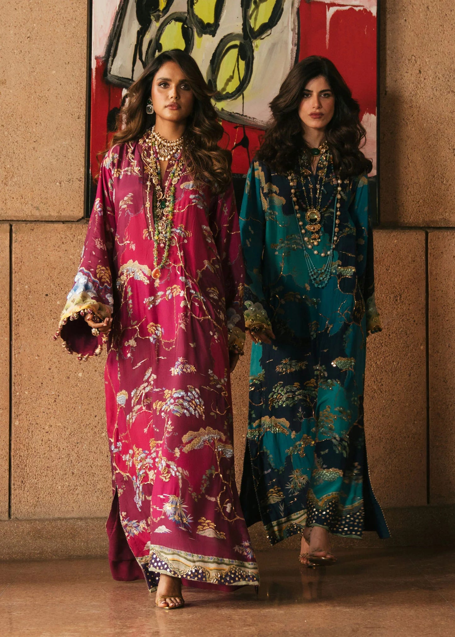 Laila - Plum |  Eid Prints | CRIMSON