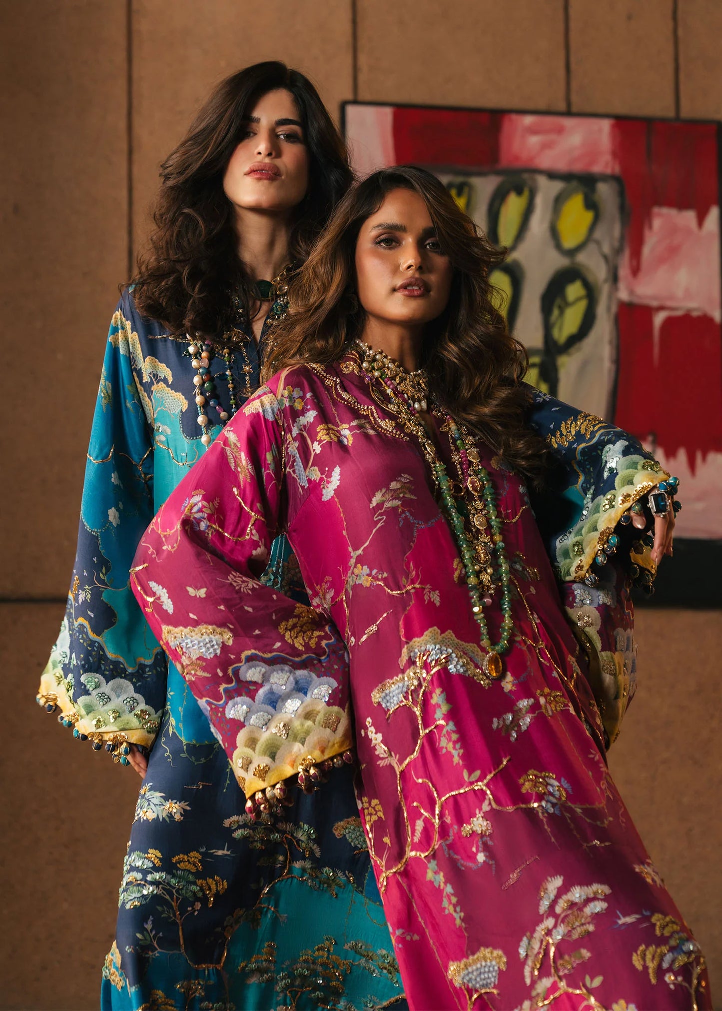Laila - Plum |  Eid Prints | CRIMSON