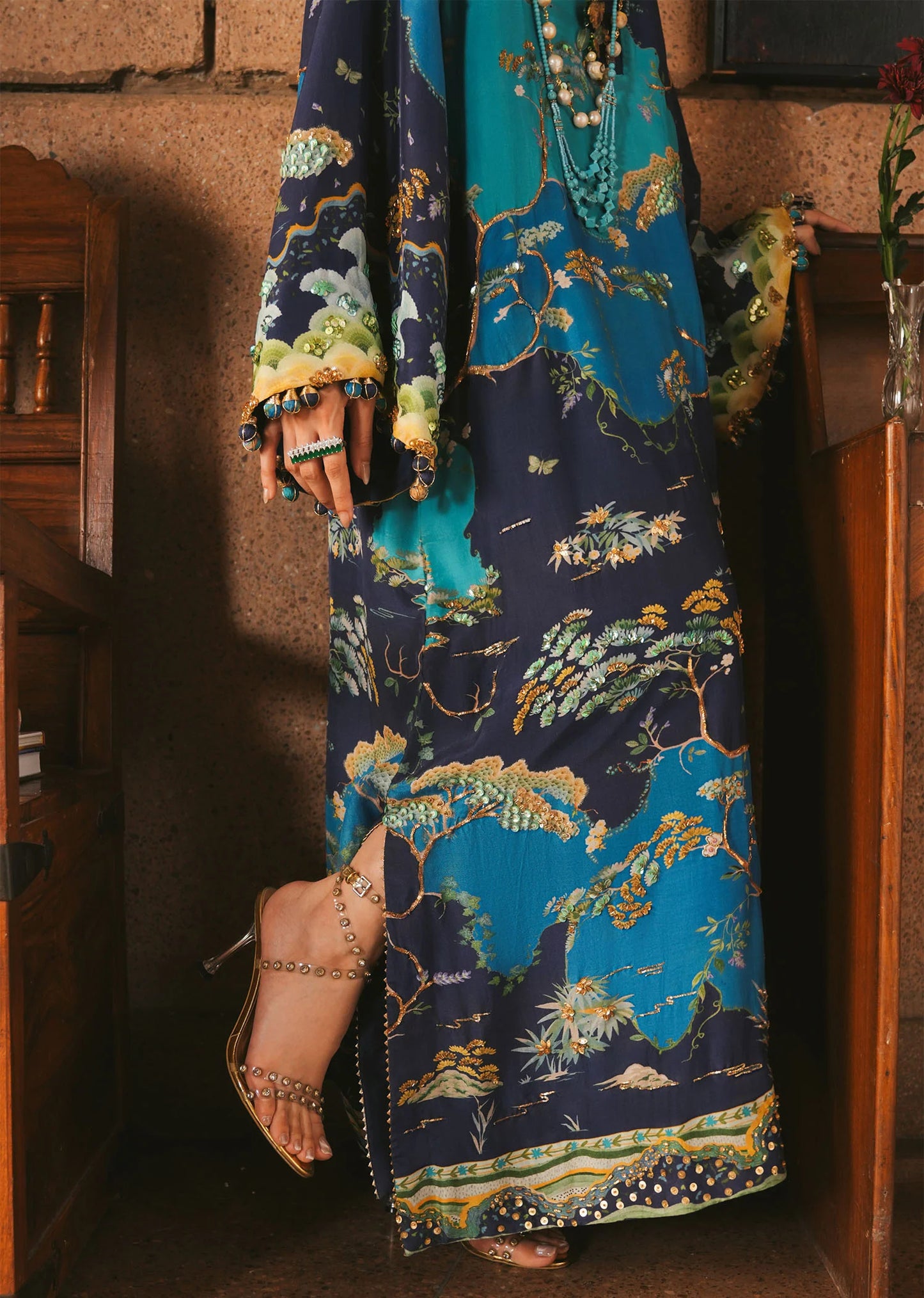 Laila - Midnight |  Eid Prints | CRIMSON