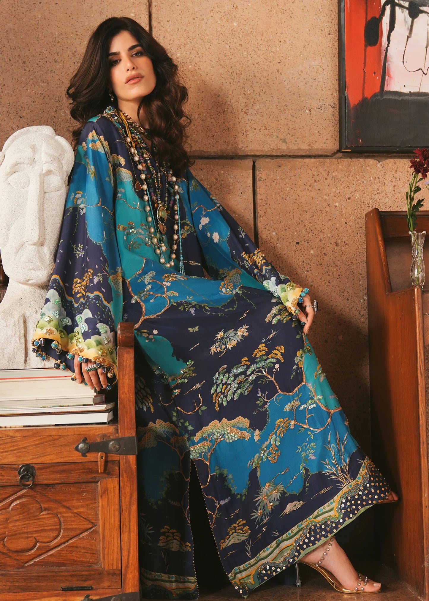 Laila - Midnight |  Eid Prints | CRIMSON