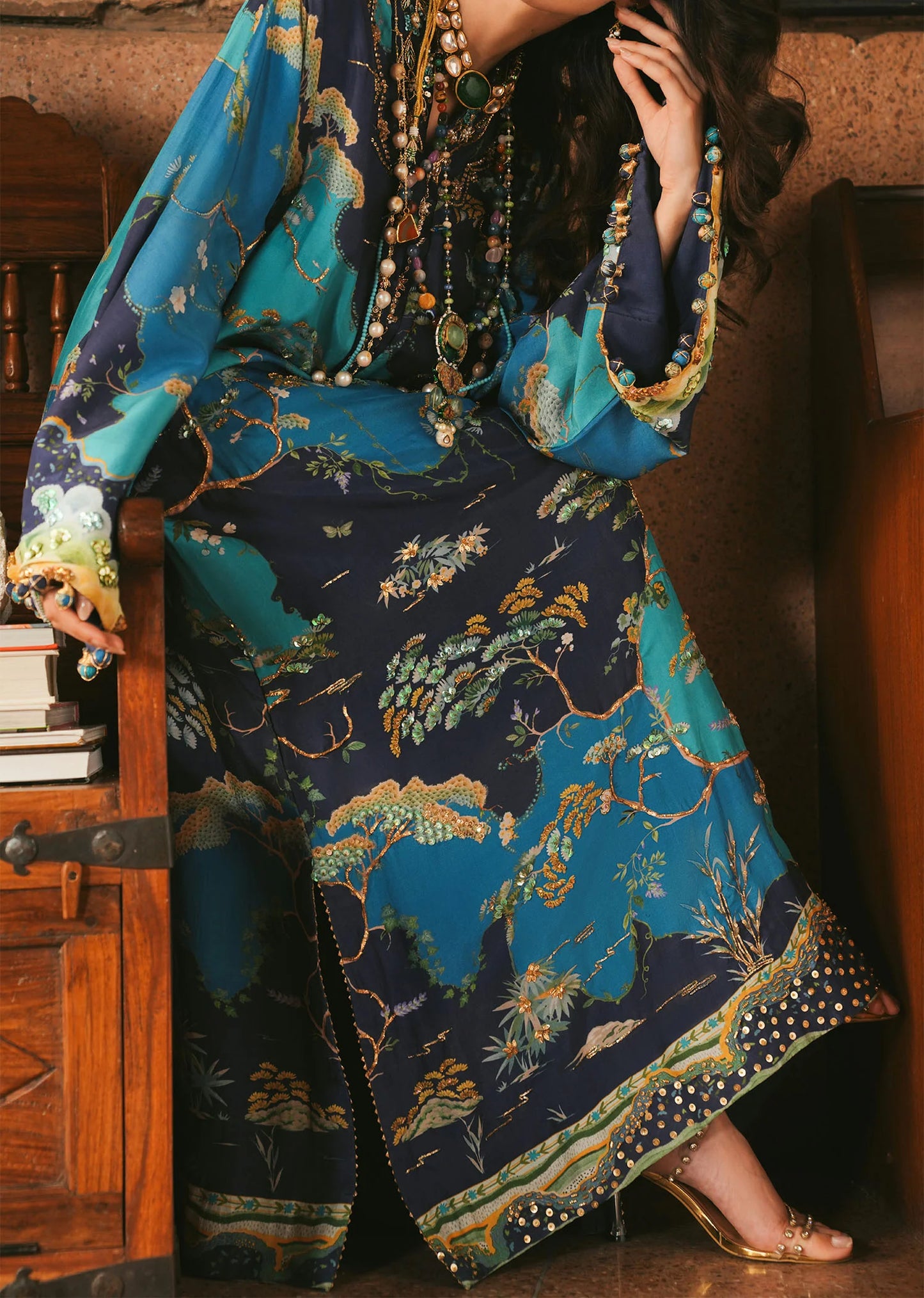 Laila - Midnight |  Eid Prints | CRIMSON