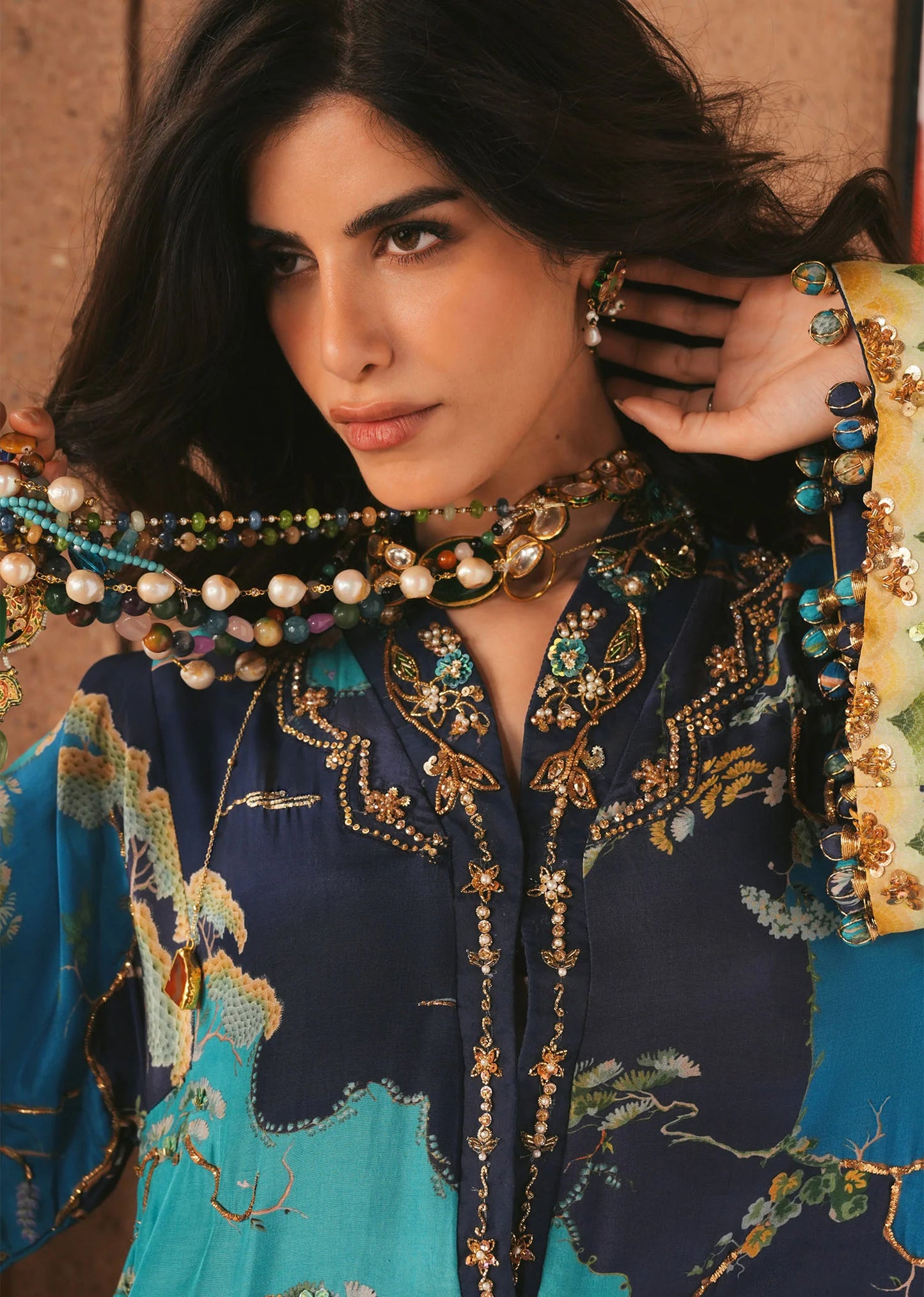 Laila - Midnight |  Eid Prints | CRIMSON