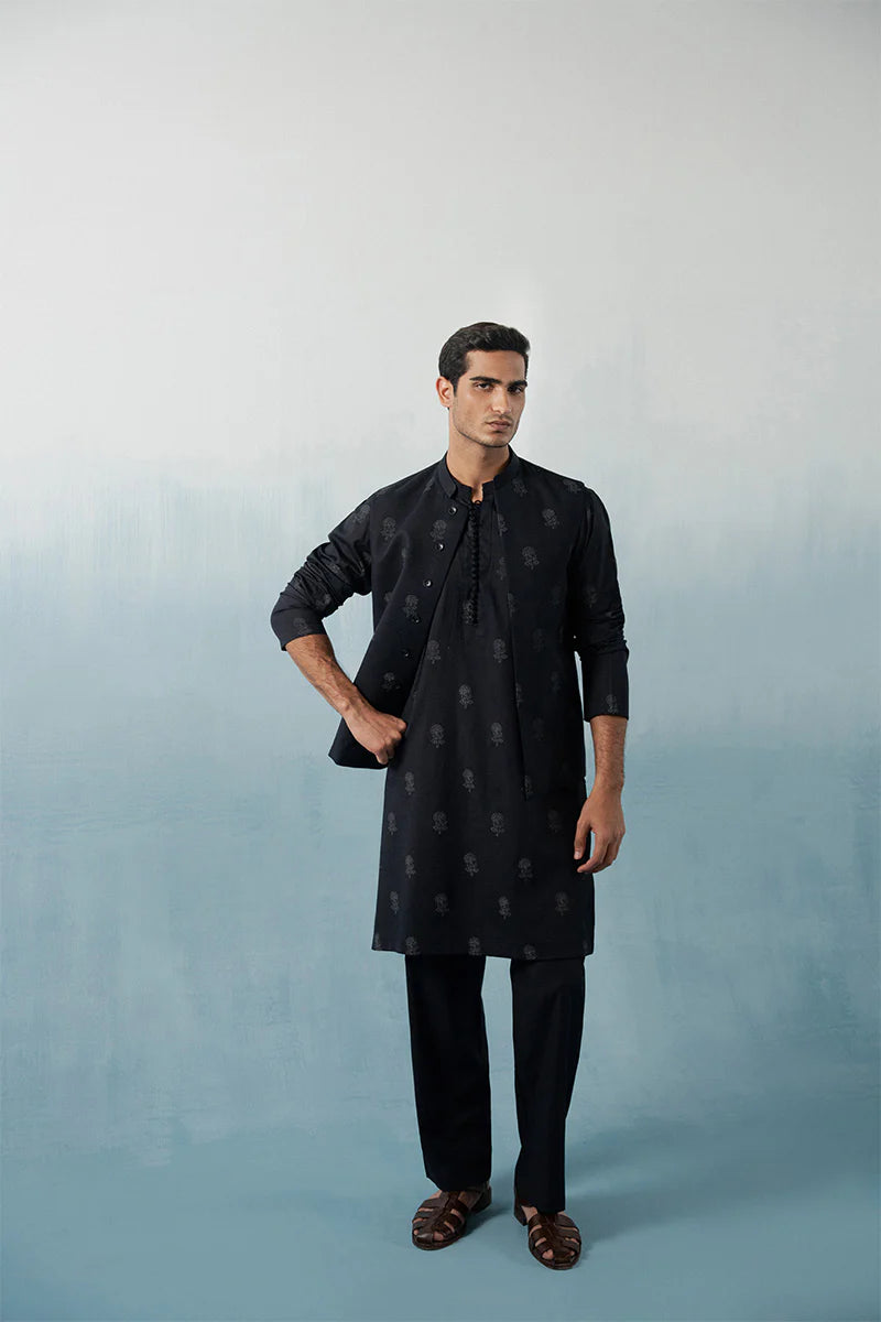 'Navy Blue' Kurta Pajama | REPUBLIC MENSWEAR