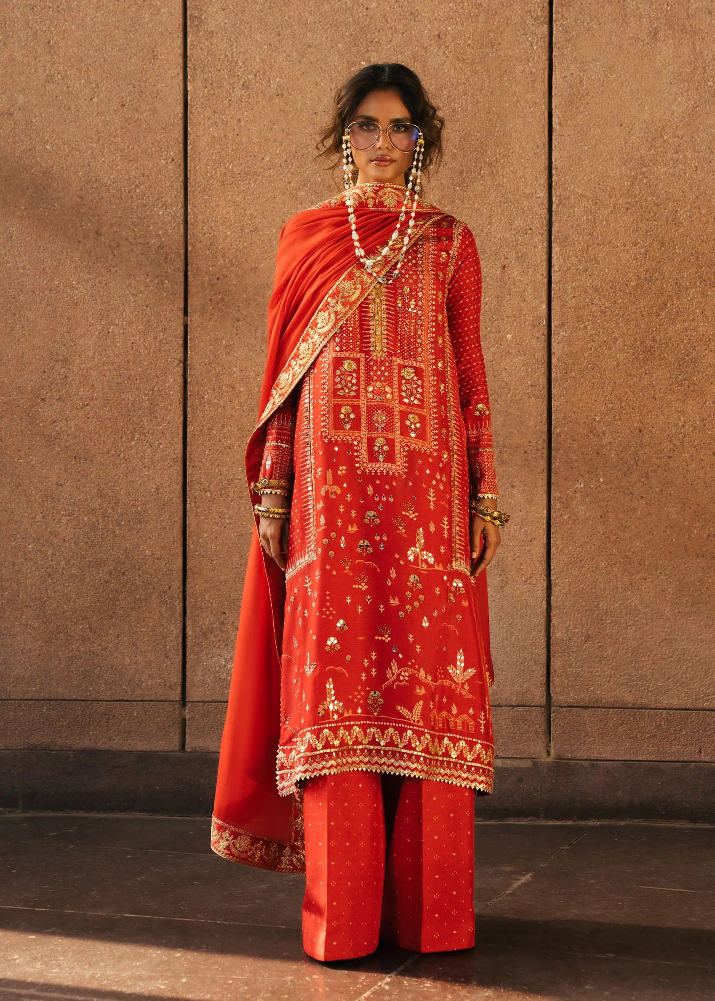 Patakha - Scarlet |  Eid Prints | CRIMSON