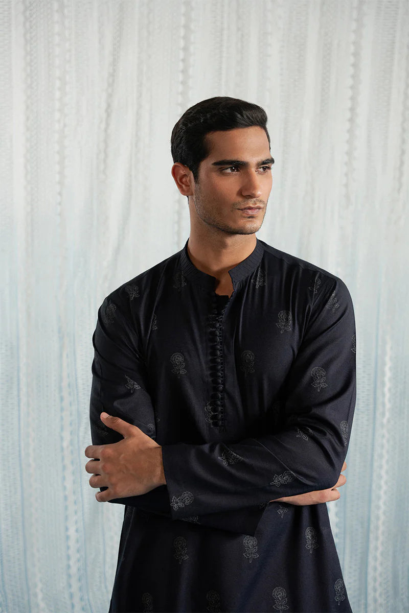 'Navy Blue' Kurta Pajama | REPUBLIC MENSWEAR