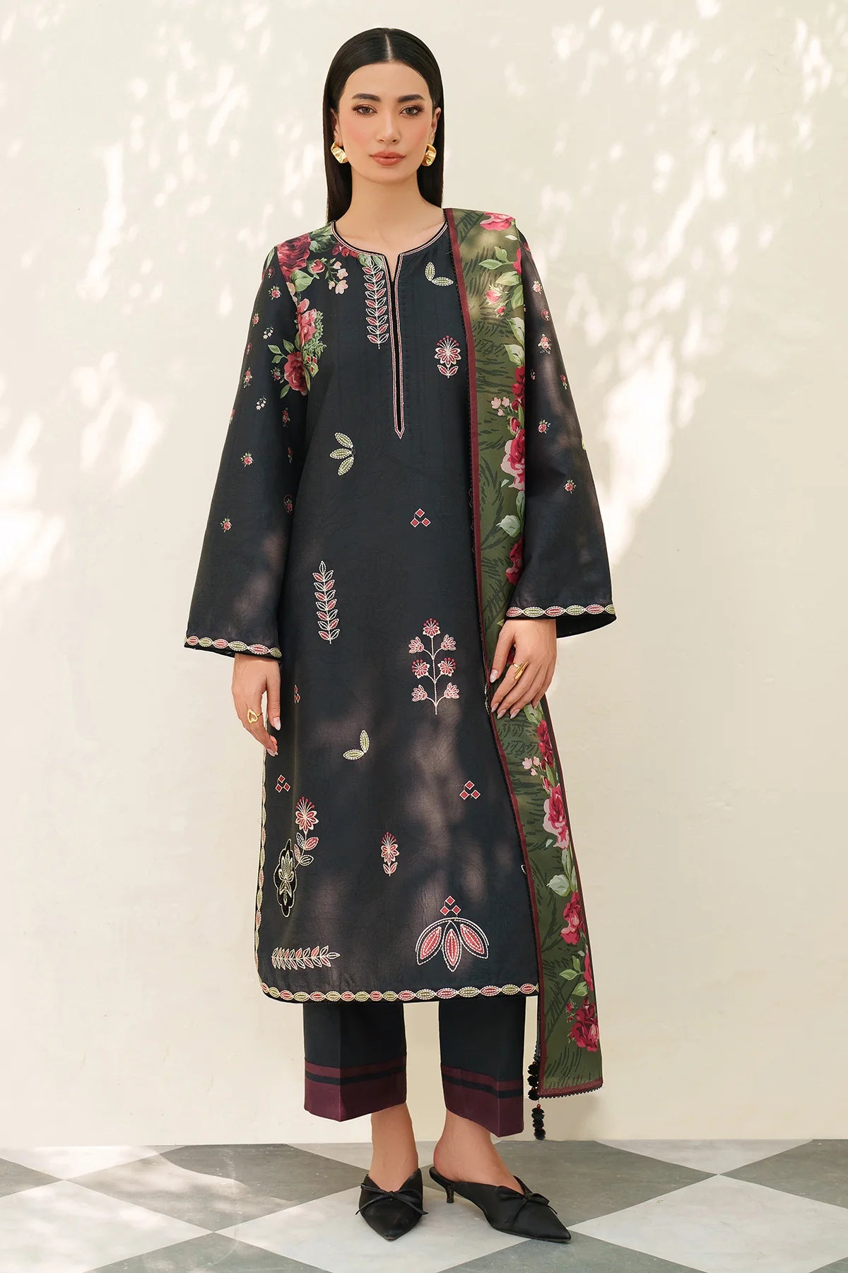 JZ-UW-D0167-0 | EMBROIDERED PREMIUM VISCOSE | Jazmin