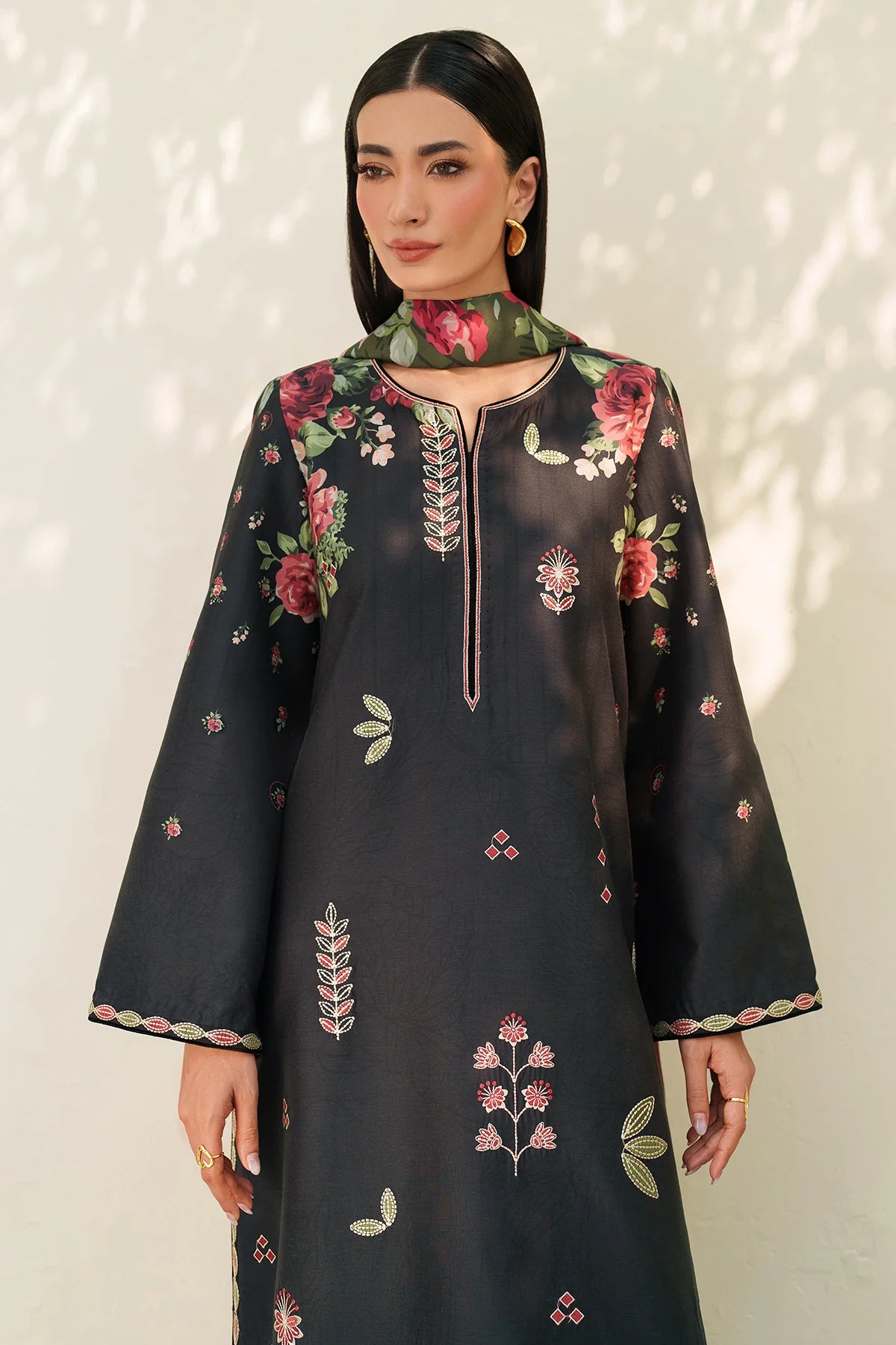 JZ-UW-D0167-0 | EMBROIDERED PREMIUM VISCOSE | Jazmin