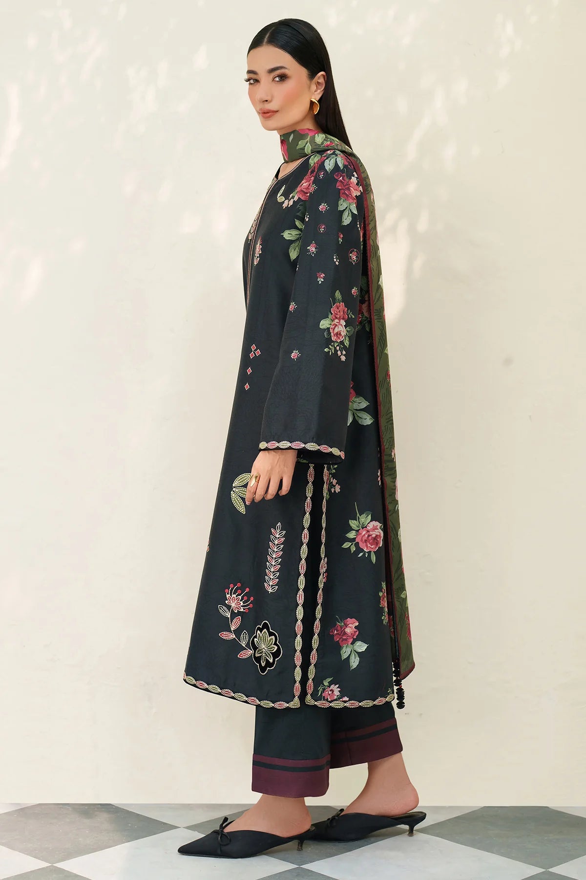 JZ-UW-D0167-0 | EMBROIDERED PREMIUM VISCOSE | Jazmin