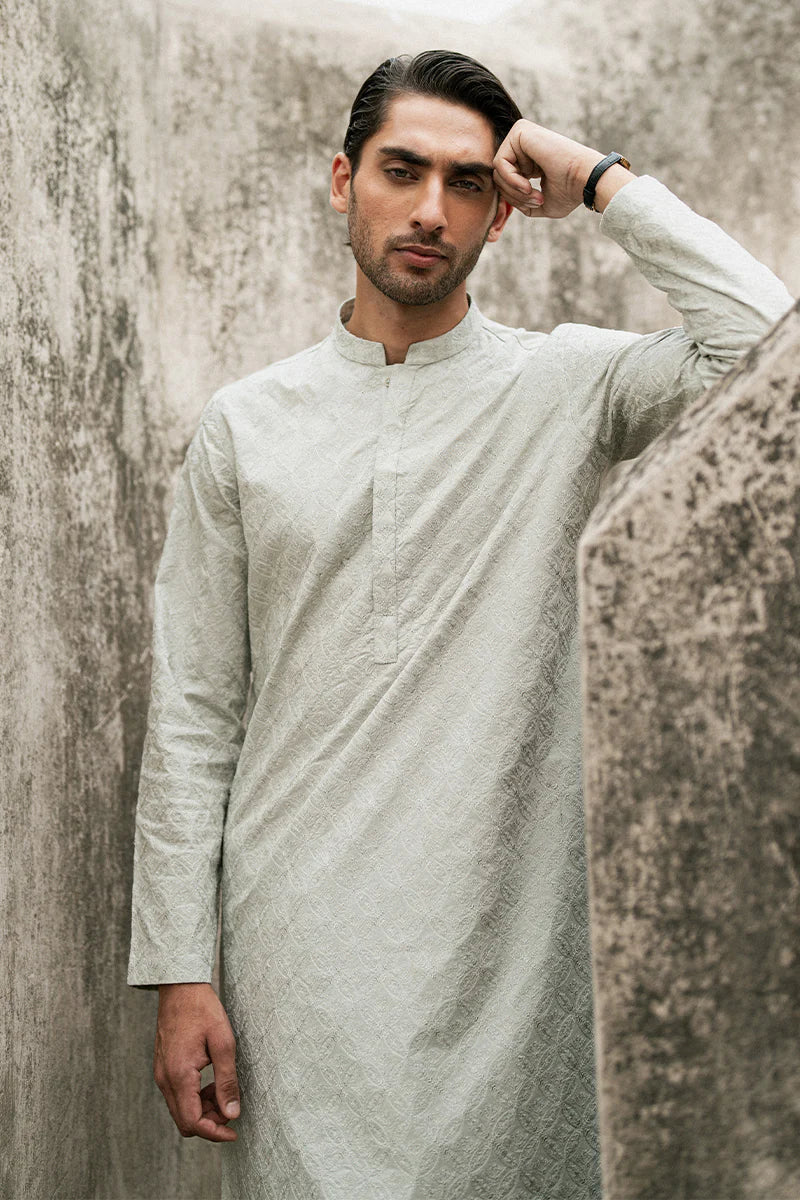 Ice Grey Kurta Shalwar | REPUBLIC MENSWEAR