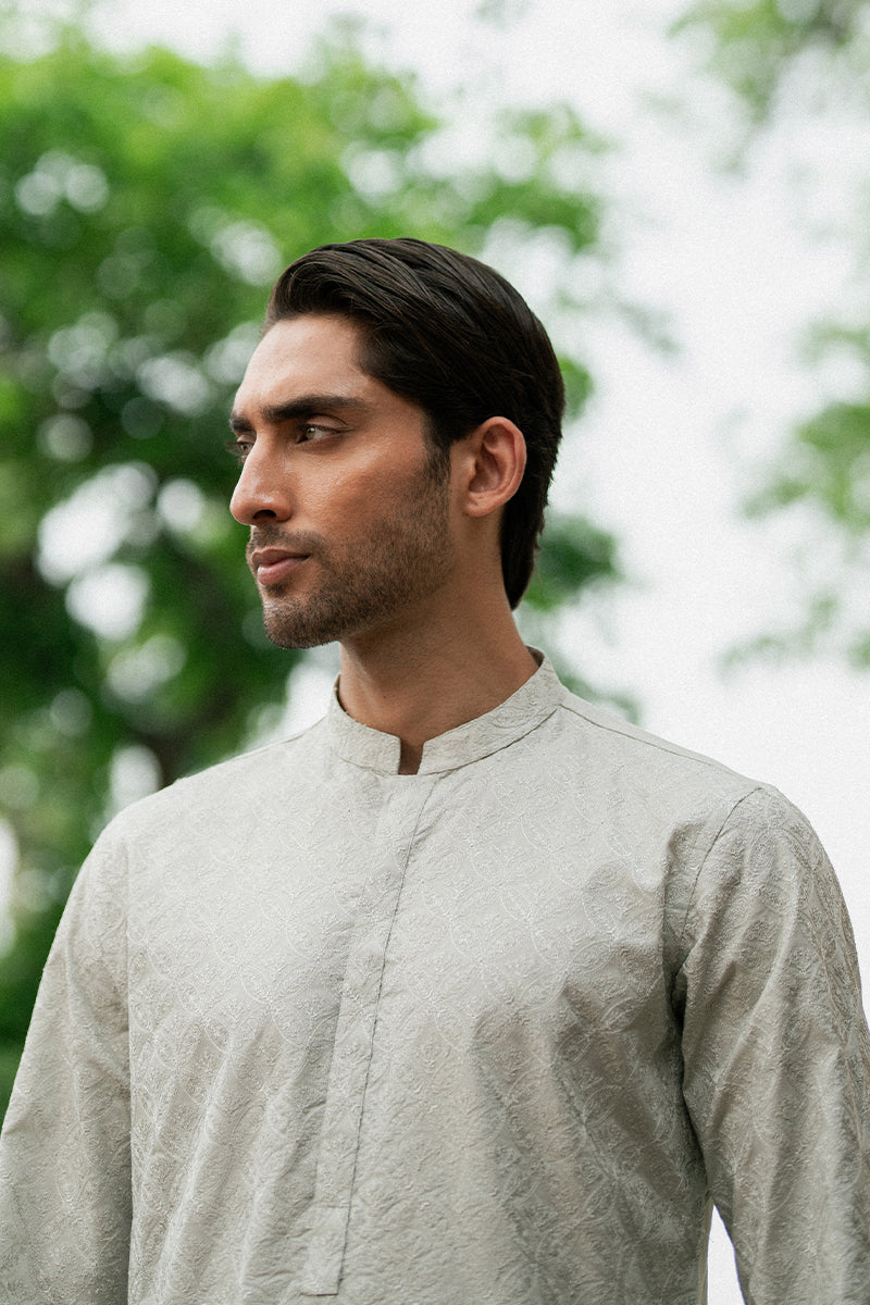 Ice Grey Kurta Shalwar | REPUBLIC MENSWEAR