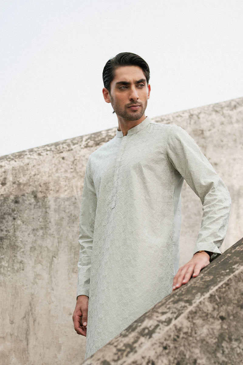Ice Grey Kurta Shalwar | REPUBLIC MENSWEAR