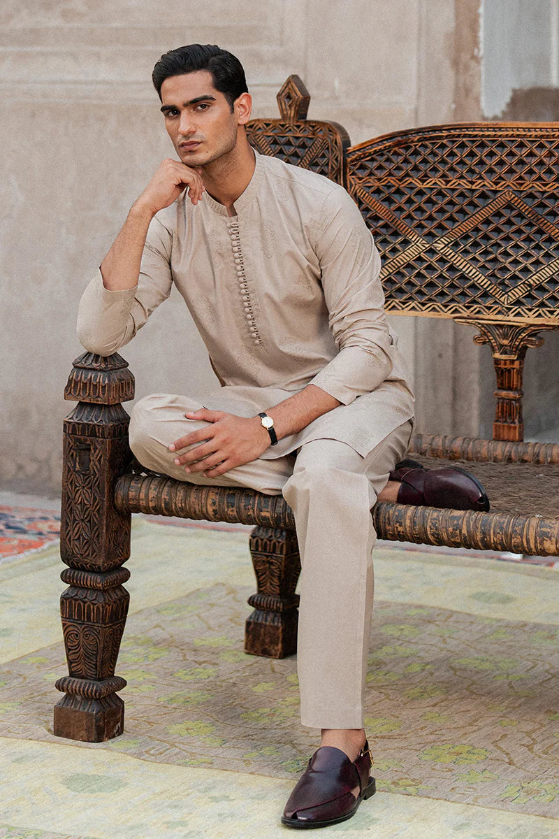 Beige Kurta Pajama | REPUBLIC MENSWEAR