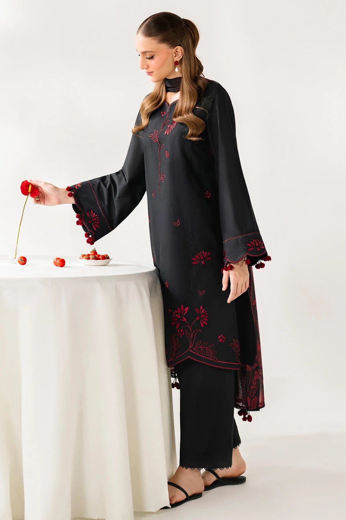 JZ-UW-D0208-0 | EMBROIDERED PREMIUM VISCOSE | Jazmin
