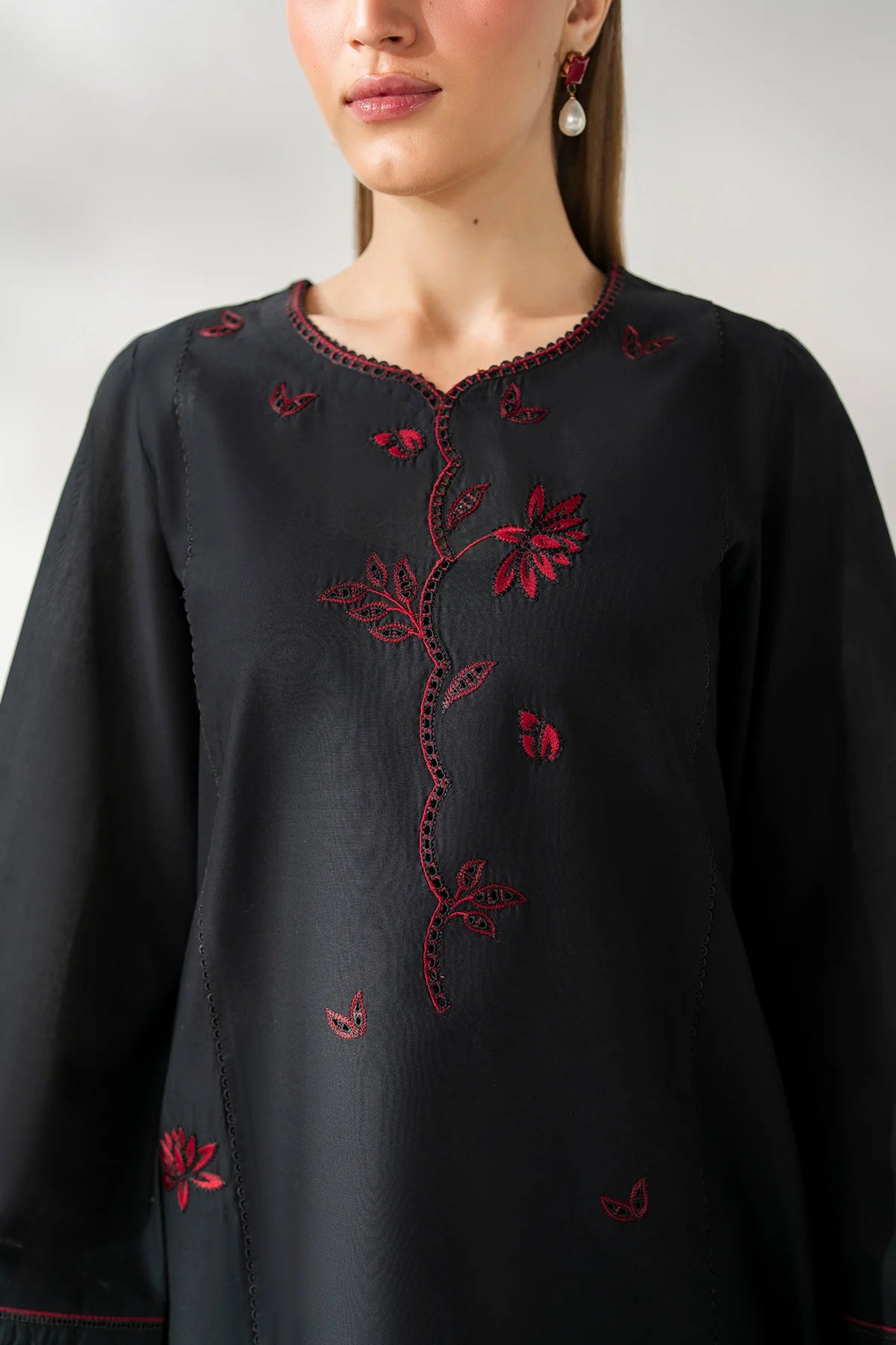 JZ-UW-D0208-0 | EMBROIDERED PREMIUM VISCOSE | Jazmin