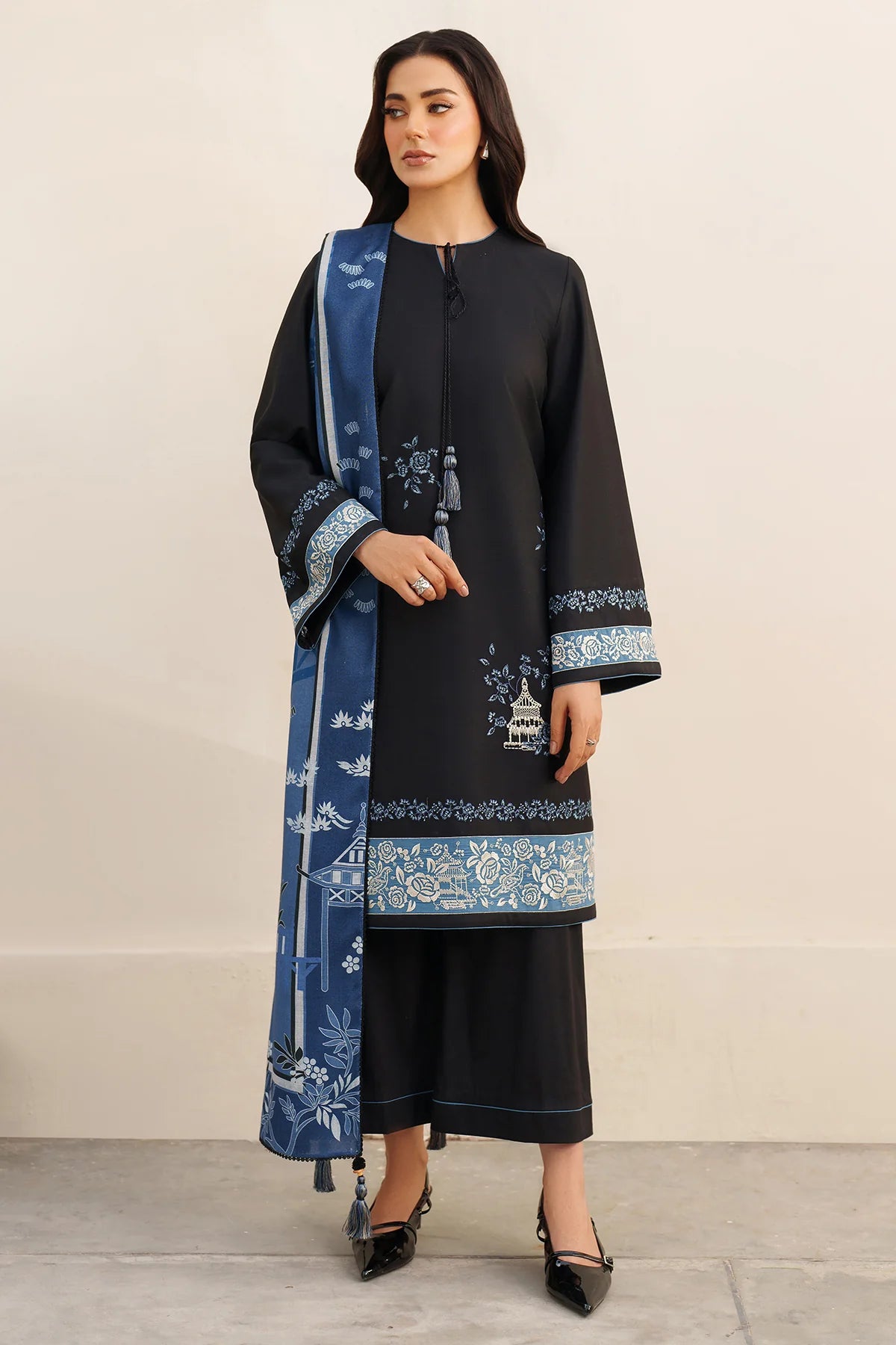 JZ-UW-D0153-0 | EMBROIDERED PREMIUM VISCOSE | Jazmin