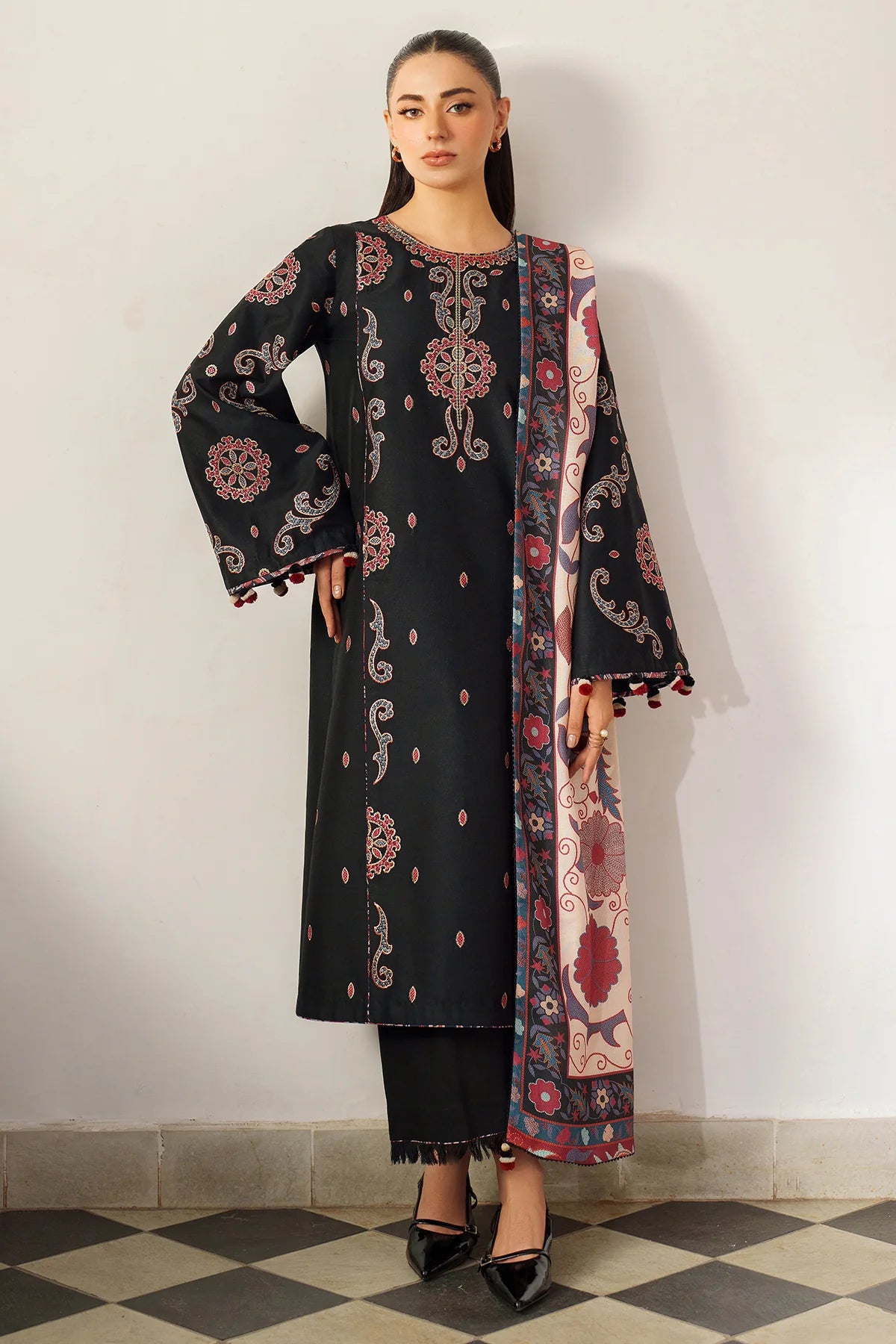 JZ-UW-D0152-0 | EMBROIDERED PREMIUM VISCOSE | Jazmin