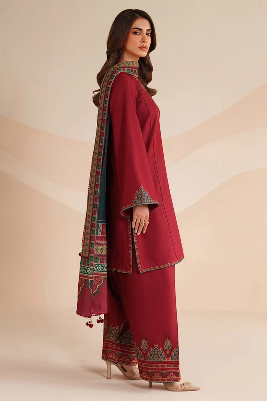 JZ-UW-D0240-0 | EMBROIDERED KHADDAR | Jazmin