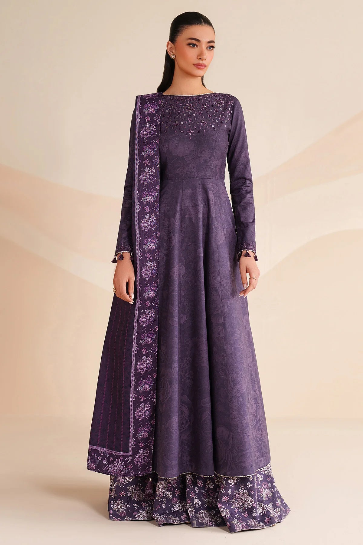 JZ-UW-D0244-0 | EMBROIDERED PREMIUM VISCOSE | Jazmin