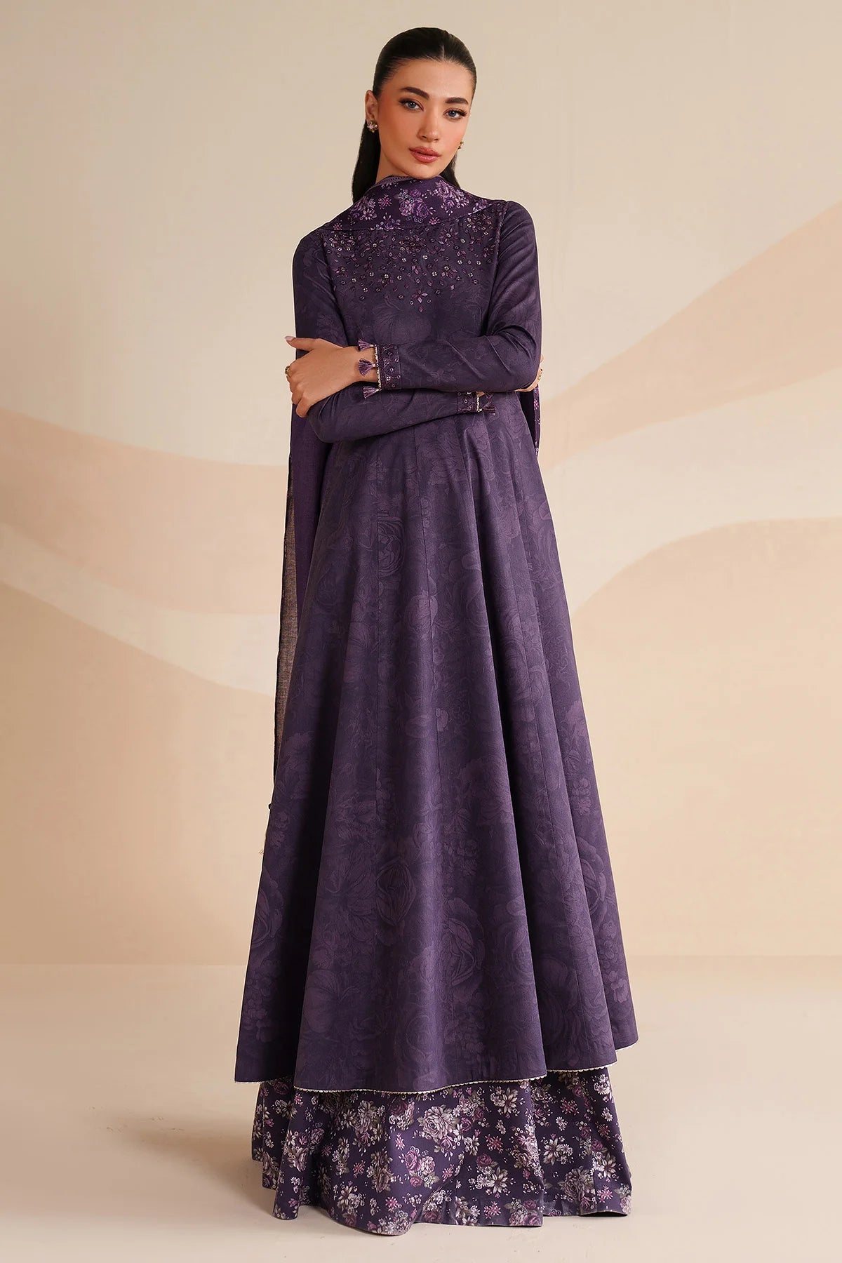 JZ-UW-D0244-0 | EMBROIDERED PREMIUM VISCOSE | Jazmin