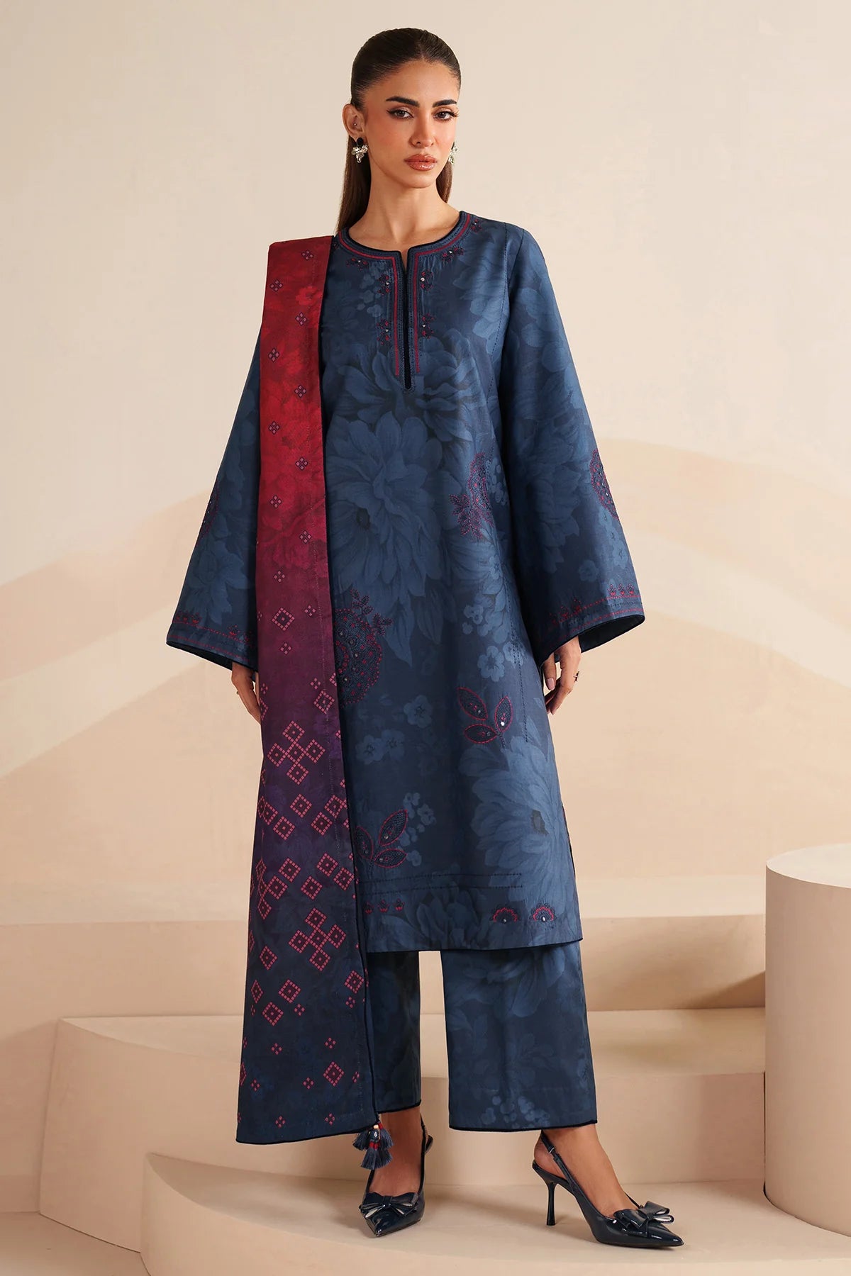 JZ-UW-D0234-0 | EMBROIDERED PREMIUM VISCOSE | Jazmin