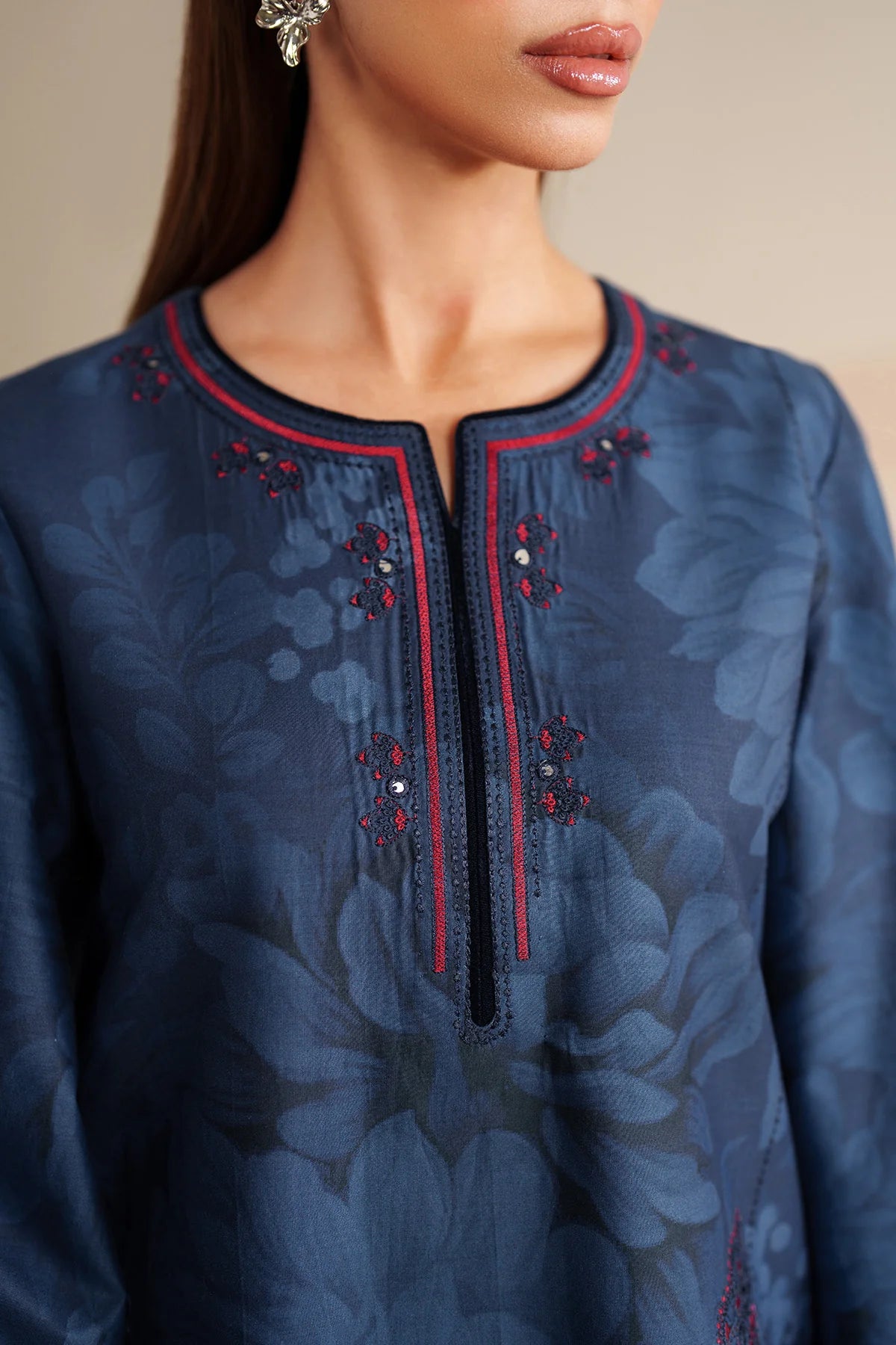 JZ-UW-D0234-0 | EMBROIDERED PREMIUM VISCOSE | Jazmin