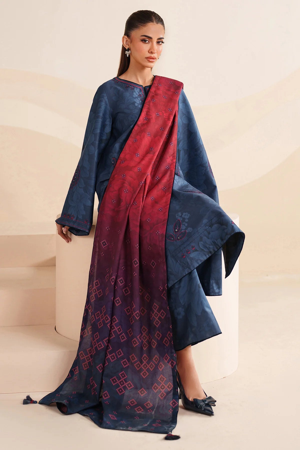 JZ-UW-D0234-0 | EMBROIDERED PREMIUM VISCOSE | Jazmin