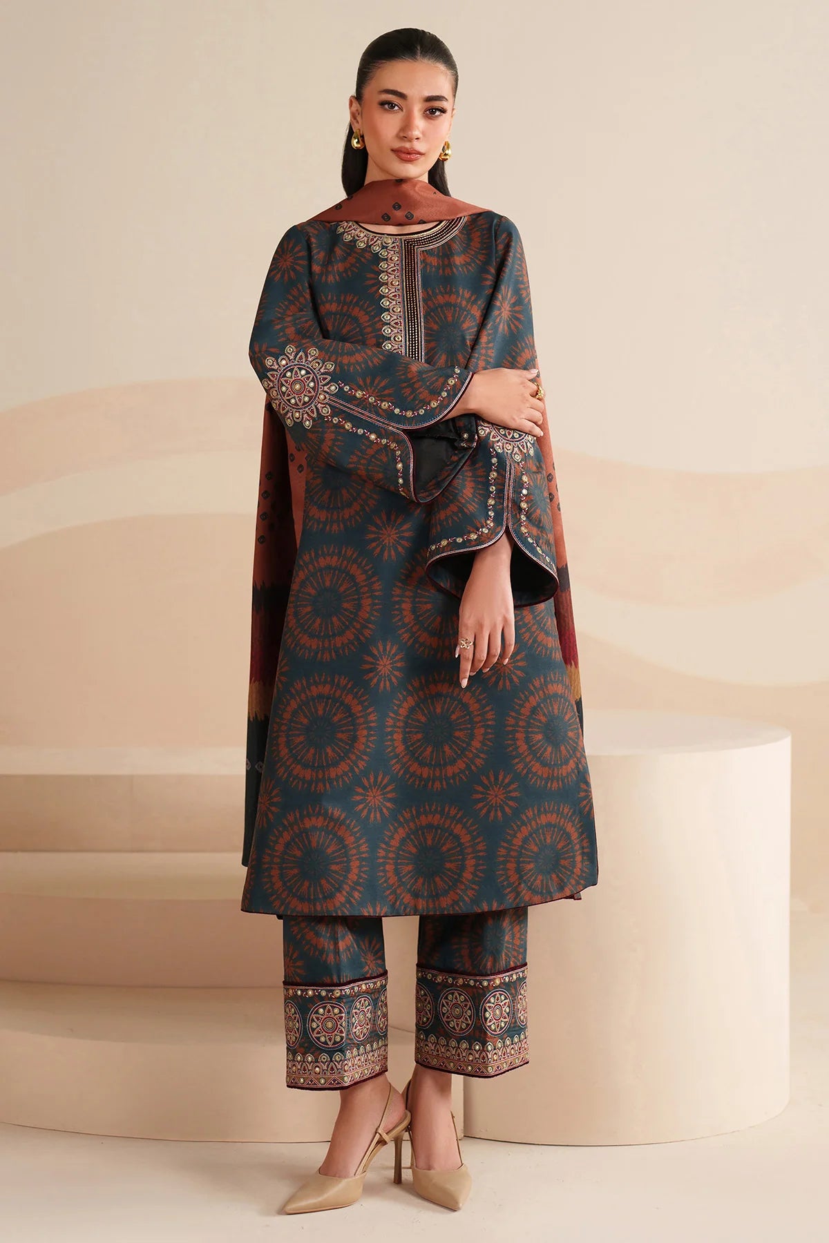 JZ-UW-D0238-0 | EMBROIDERED PREMIUM VISCOSE | Jazmin