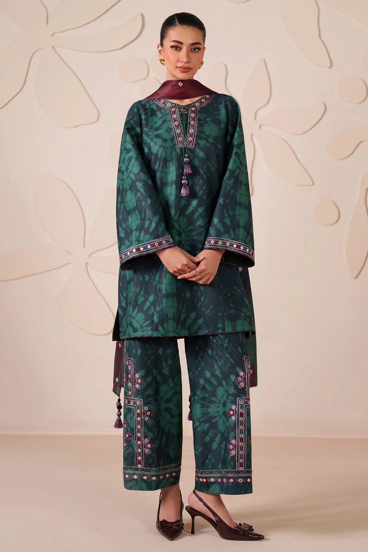 JZ-UW-D0232-0 | EMBROIDERED PREMIUM VISCOSE | Jazmin