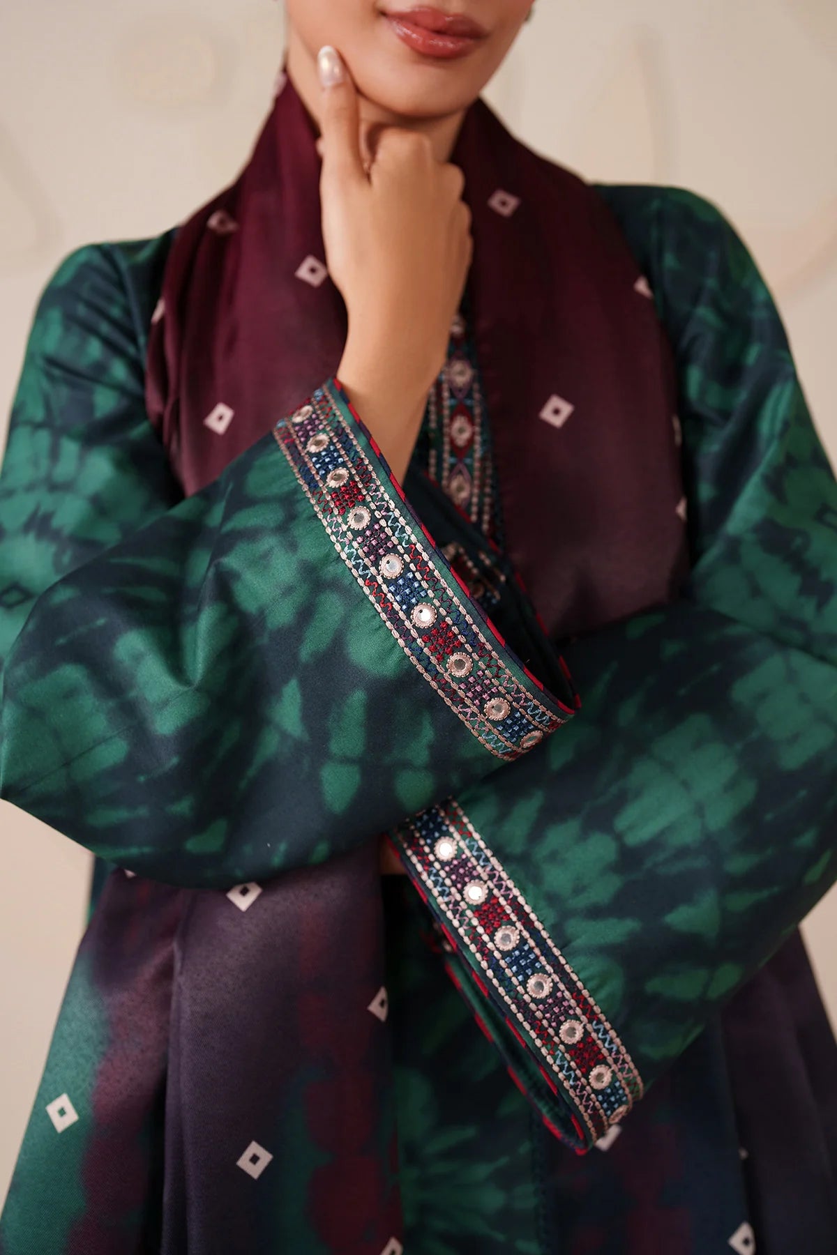 JZ-UW-D0232-0 | EMBROIDERED PREMIUM VISCOSE | Jazmin