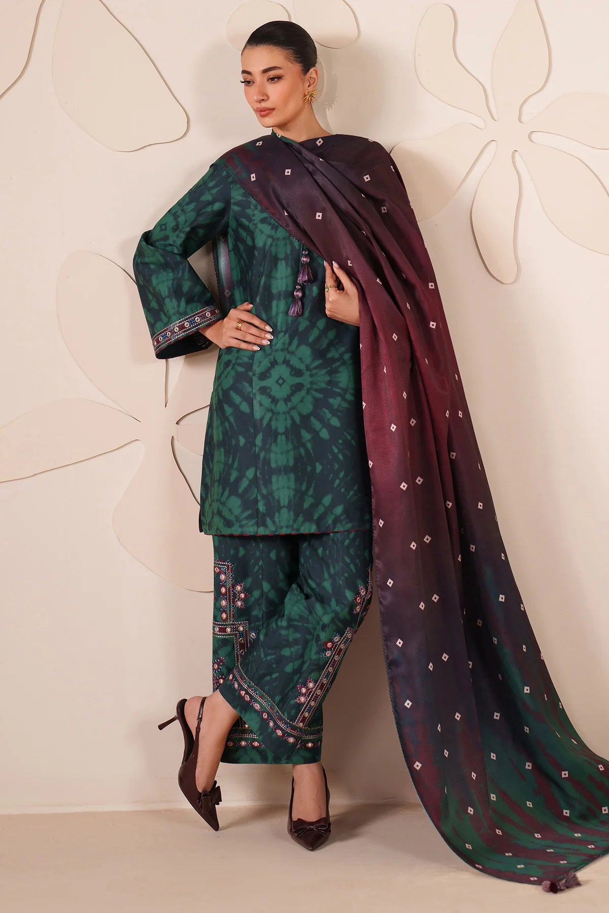 JZ-UW-D0232-0 | EMBROIDERED PREMIUM VISCOSE | Jazmin