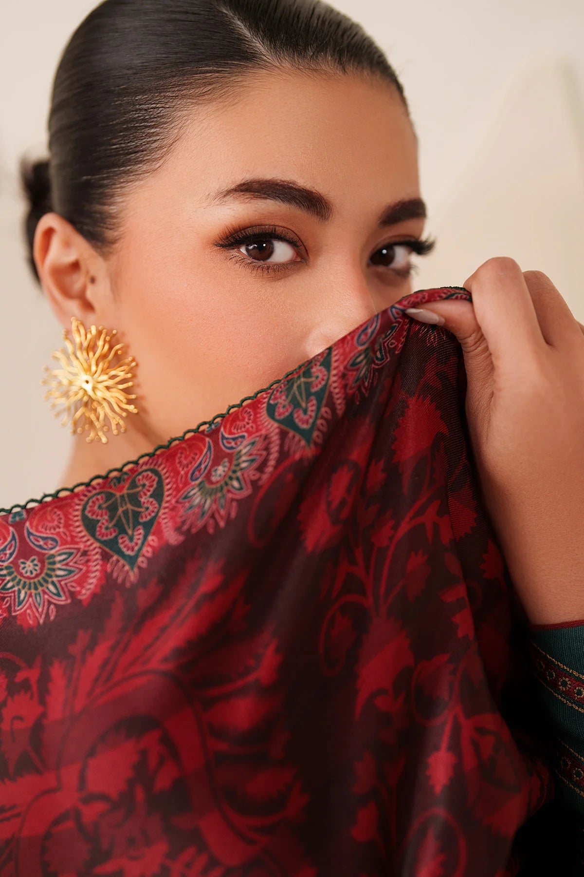 JZ-RTW-1273-1 | EMBROIDERED KHADDAR | Jazmin