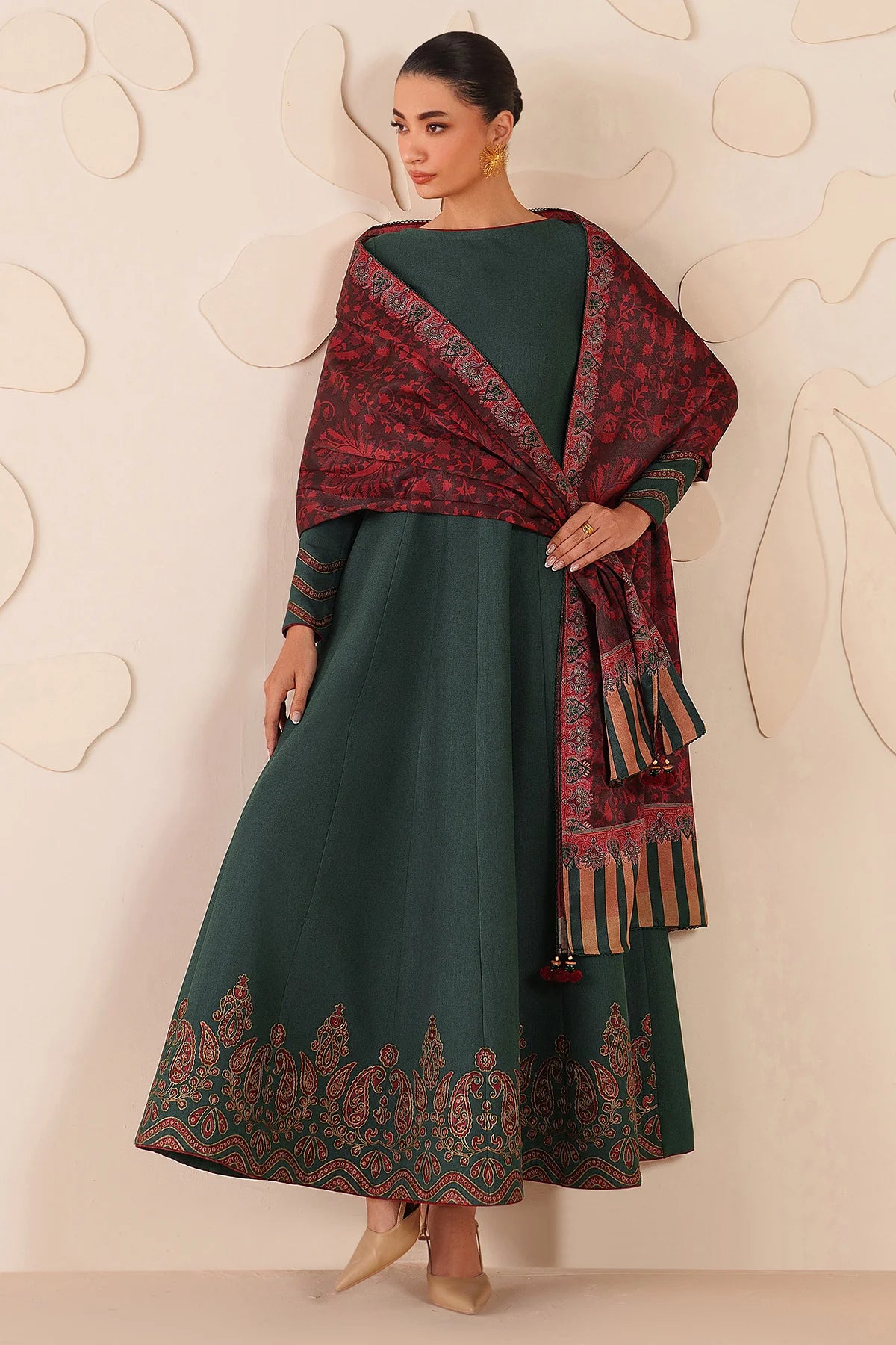JZ-RTW-1273-1 | EMBROIDERED KHADDAR | Jazmin