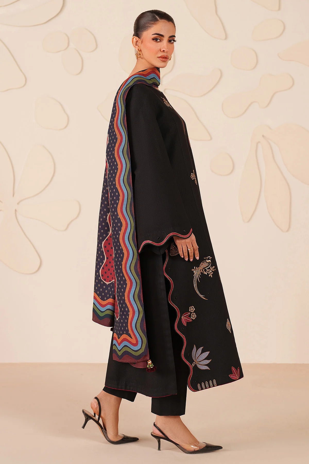 JZ-UW-D0223-0 | EMBROIDERED KHADDAR | Jazmin