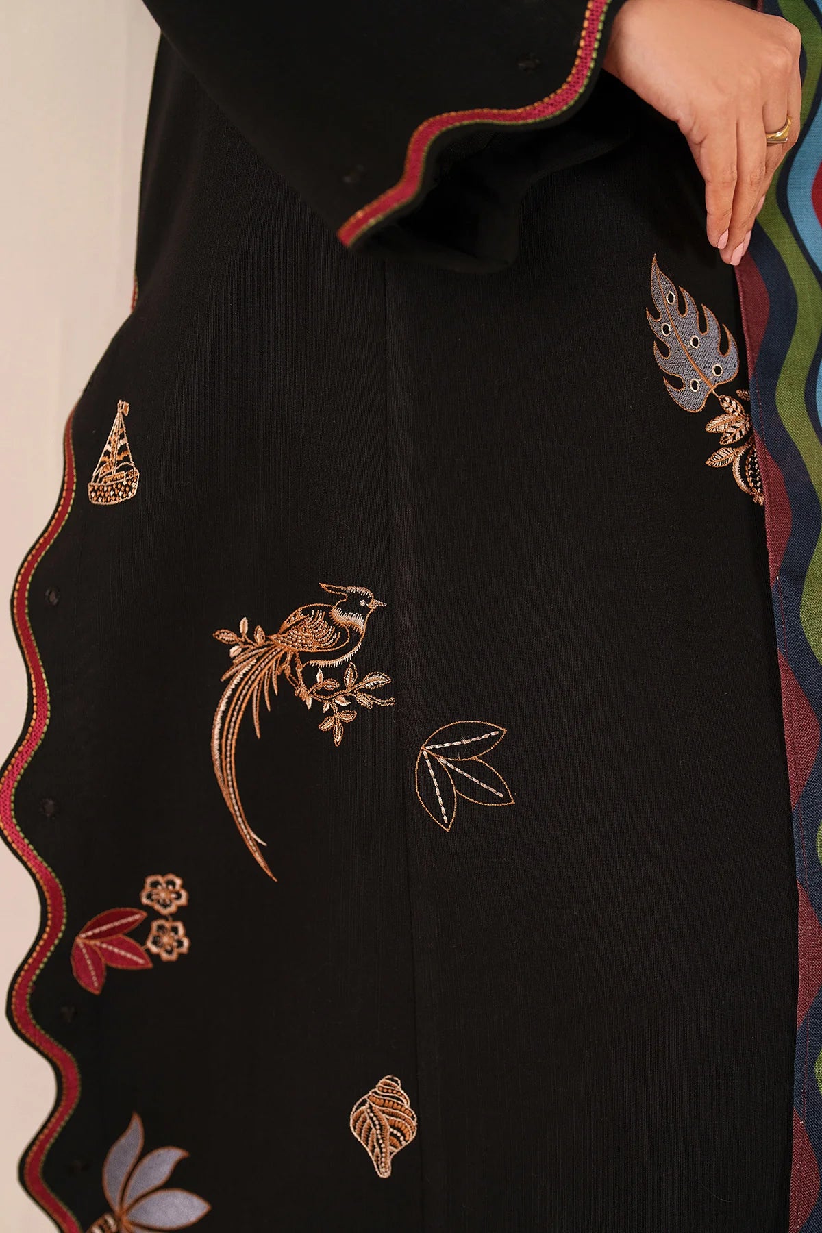 JZ-UW-D0223-0 | EMBROIDERED KHADDAR | Jazmin