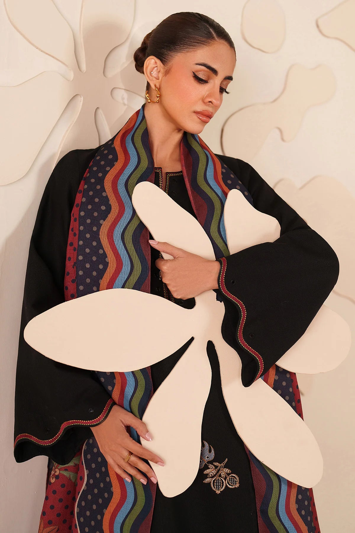 JZ-UW-D0223-0 | EMBROIDERED KHADDAR | Jazmin