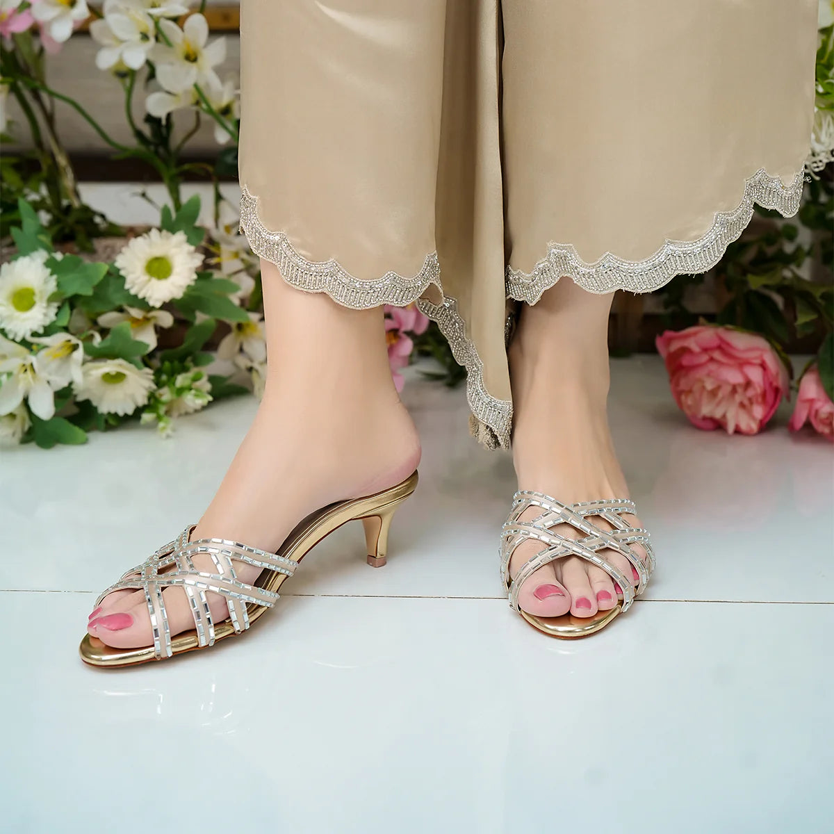 Roma - Gold | L'AMOUR | FOOTWEAR