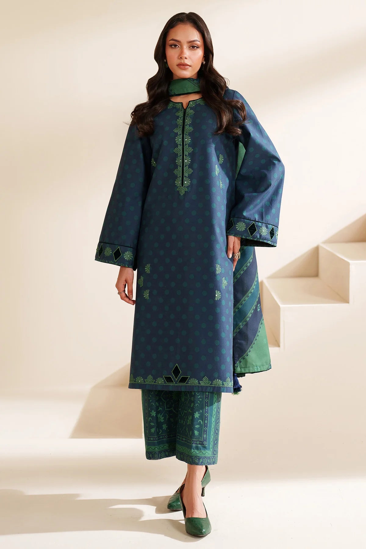 JZ-UW-D0222-0 | EMBROIDERED PREMIUM VISCOSE | Jazmin