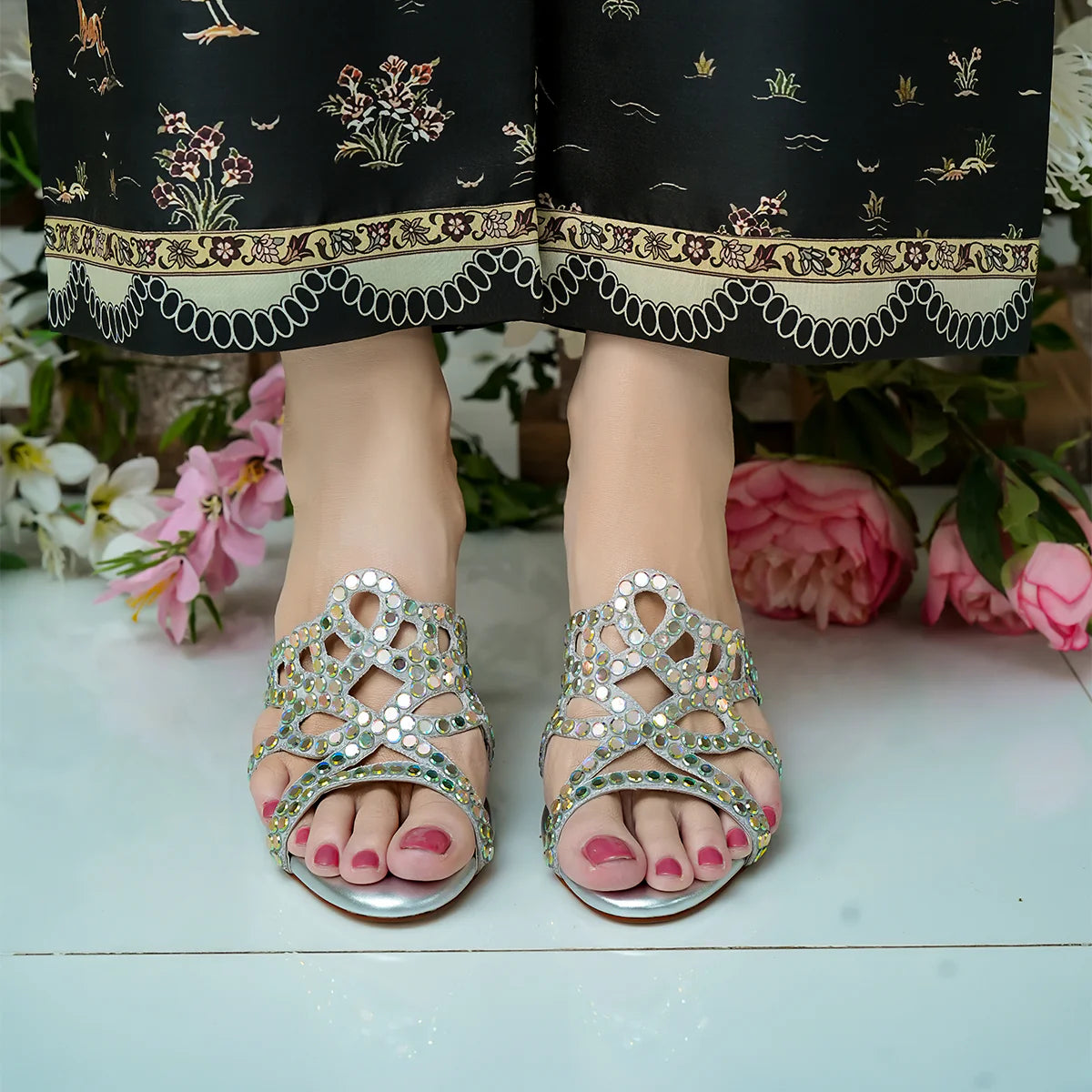 Valentina - Silver Heels | L'AMOUR | FOOTWEAR