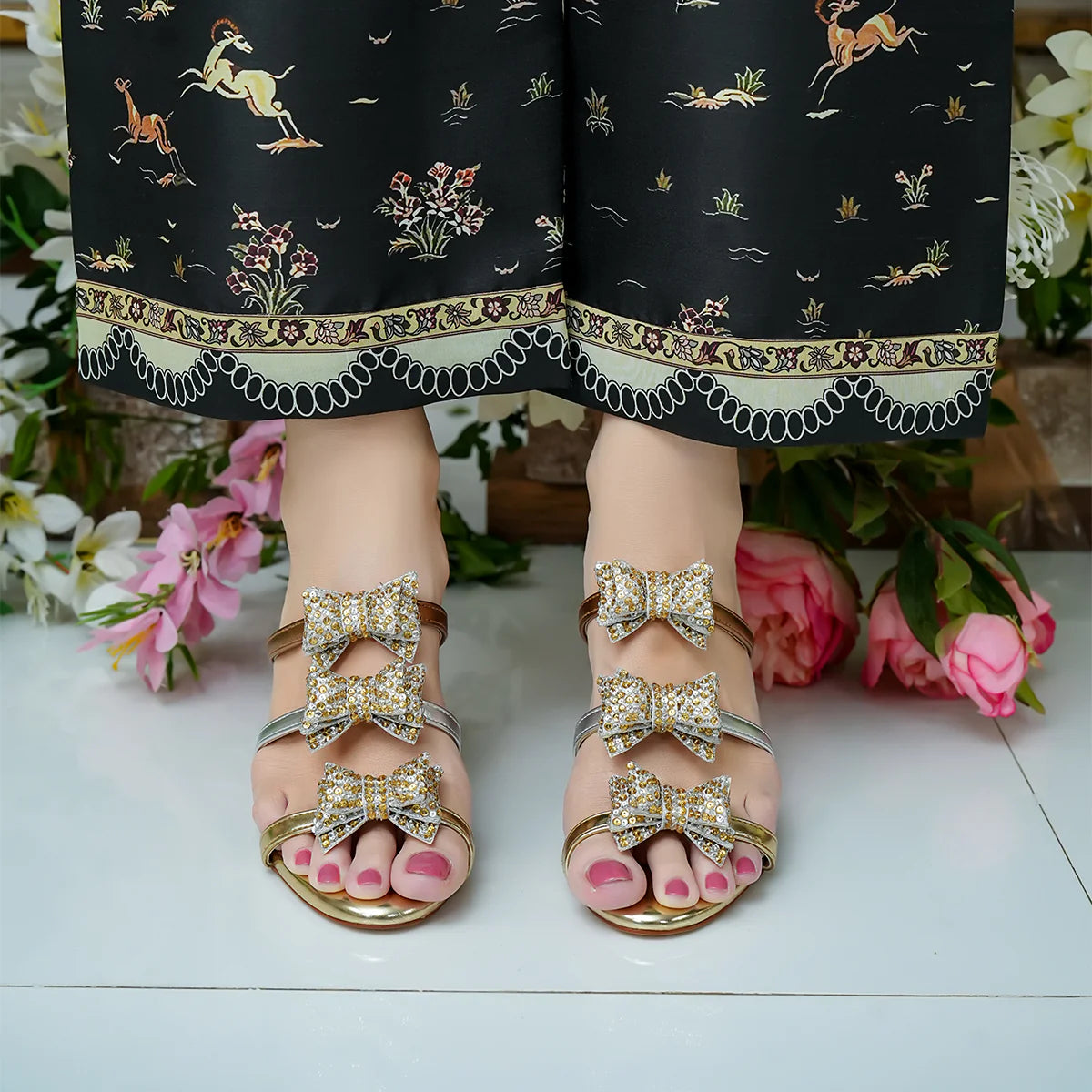 Diana - Gold Heels | L'AMOUR | FOOTWEAR