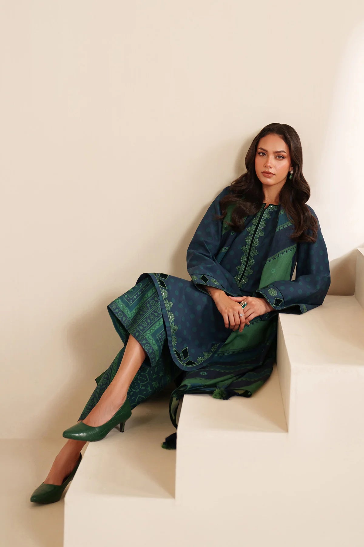 JZ-UW-D0222-0 | EMBROIDERED PREMIUM VISCOSE | Jazmin