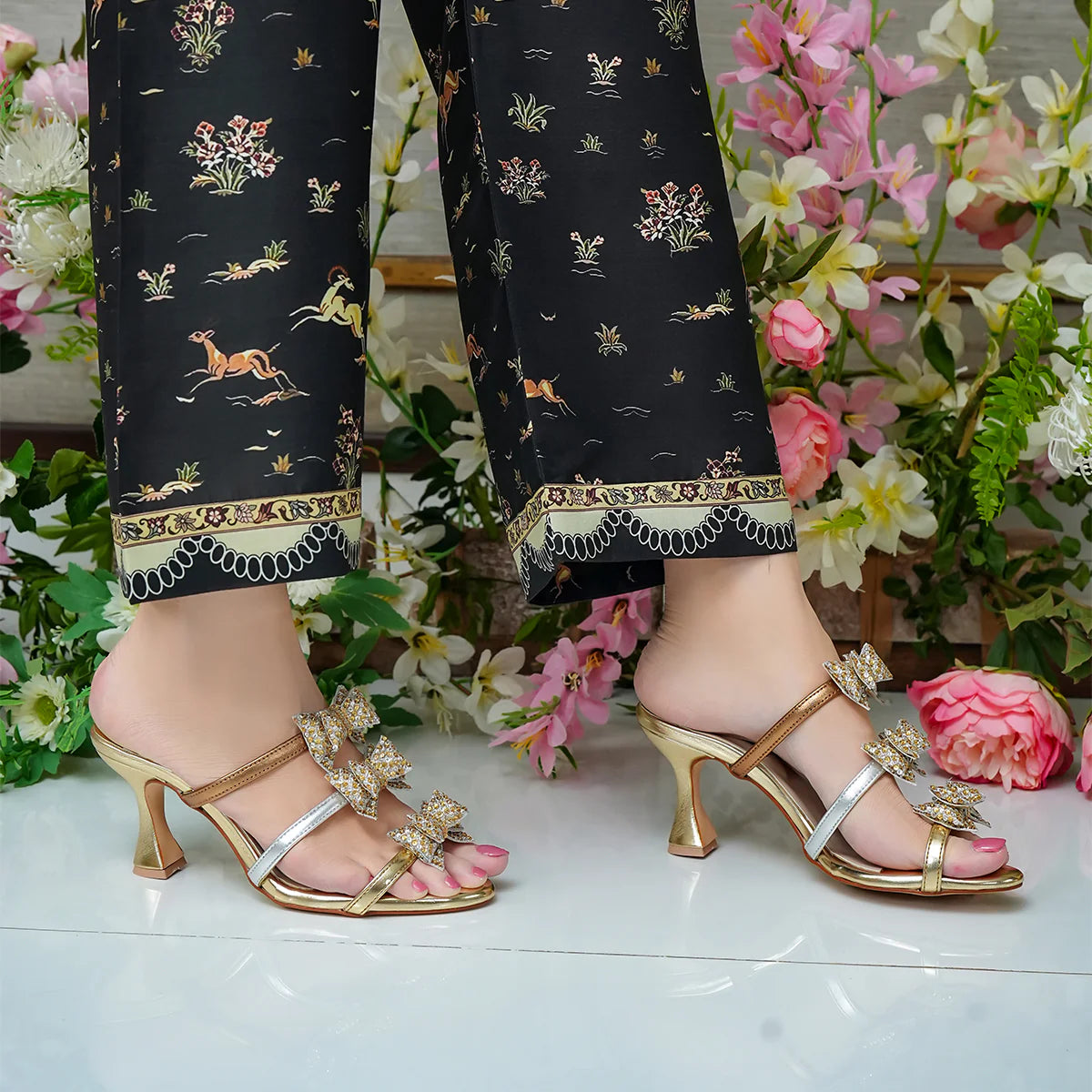 Diana - Gold Heels | L'AMOUR | FOOTWEAR