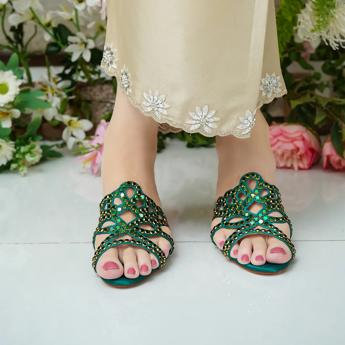 Valentina - Green | L'AMOUR | FOOTWEAR