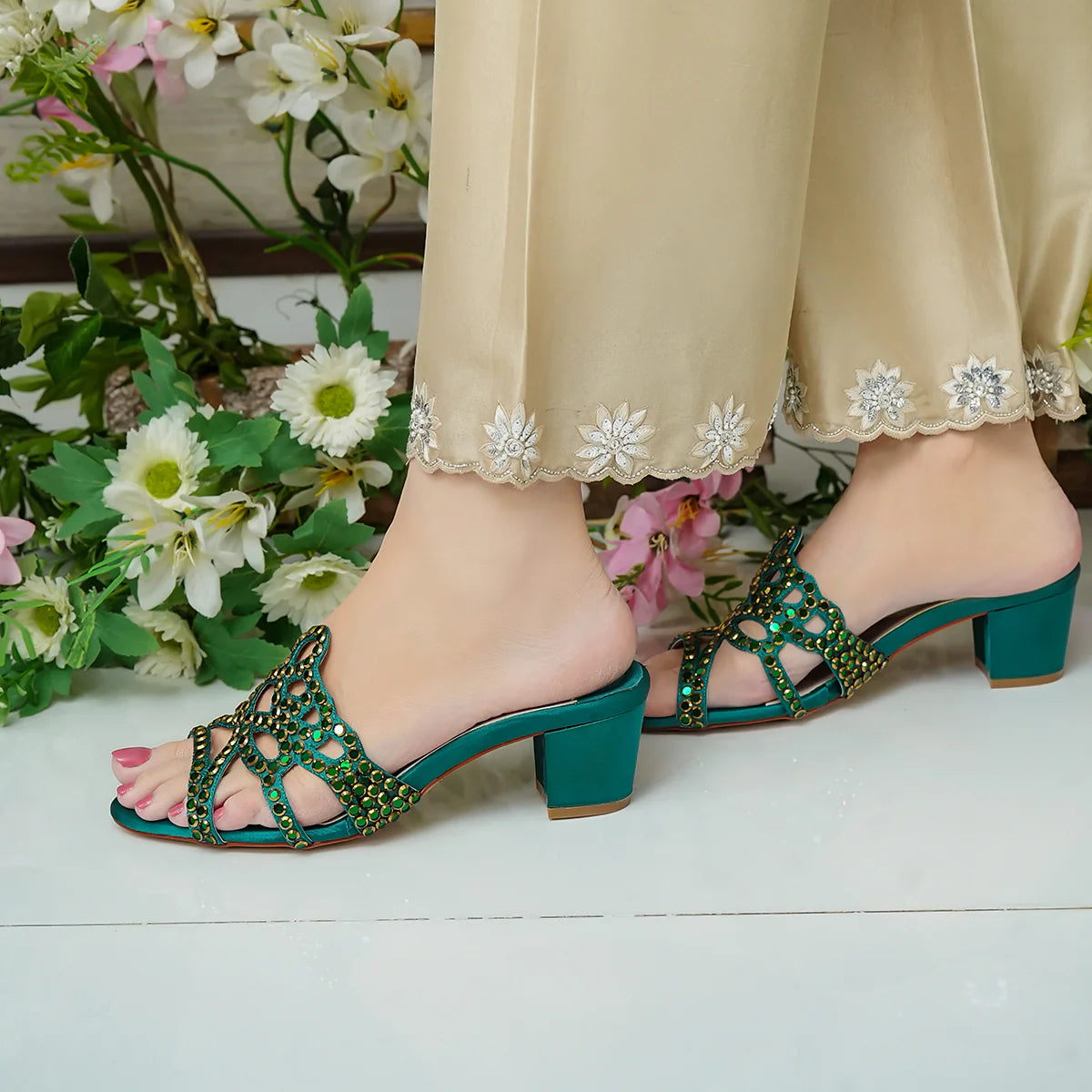 Valentina - Green | L'AMOUR | FOOTWEAR