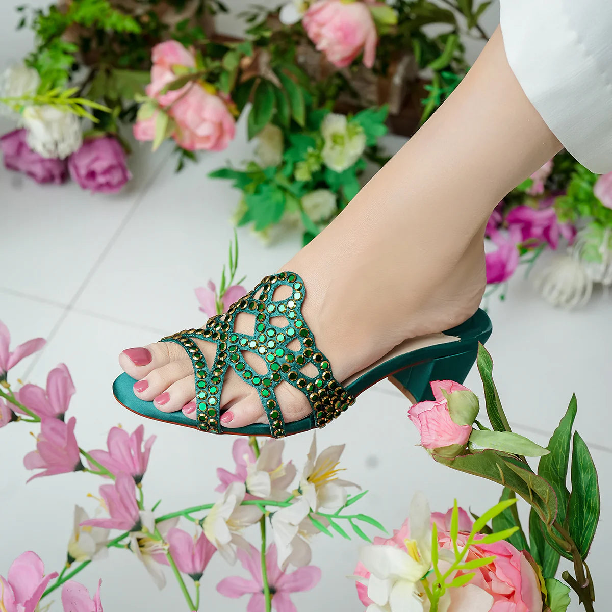 Valentina - Green | L'AMOUR | FOOTWEAR