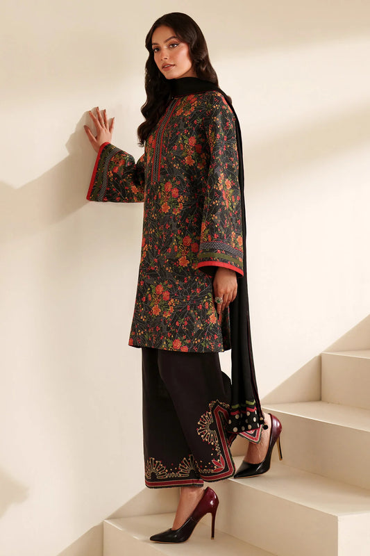 JZ-RTW-1272-1 | EMBROIDERED KHADDAR | Jazmin
