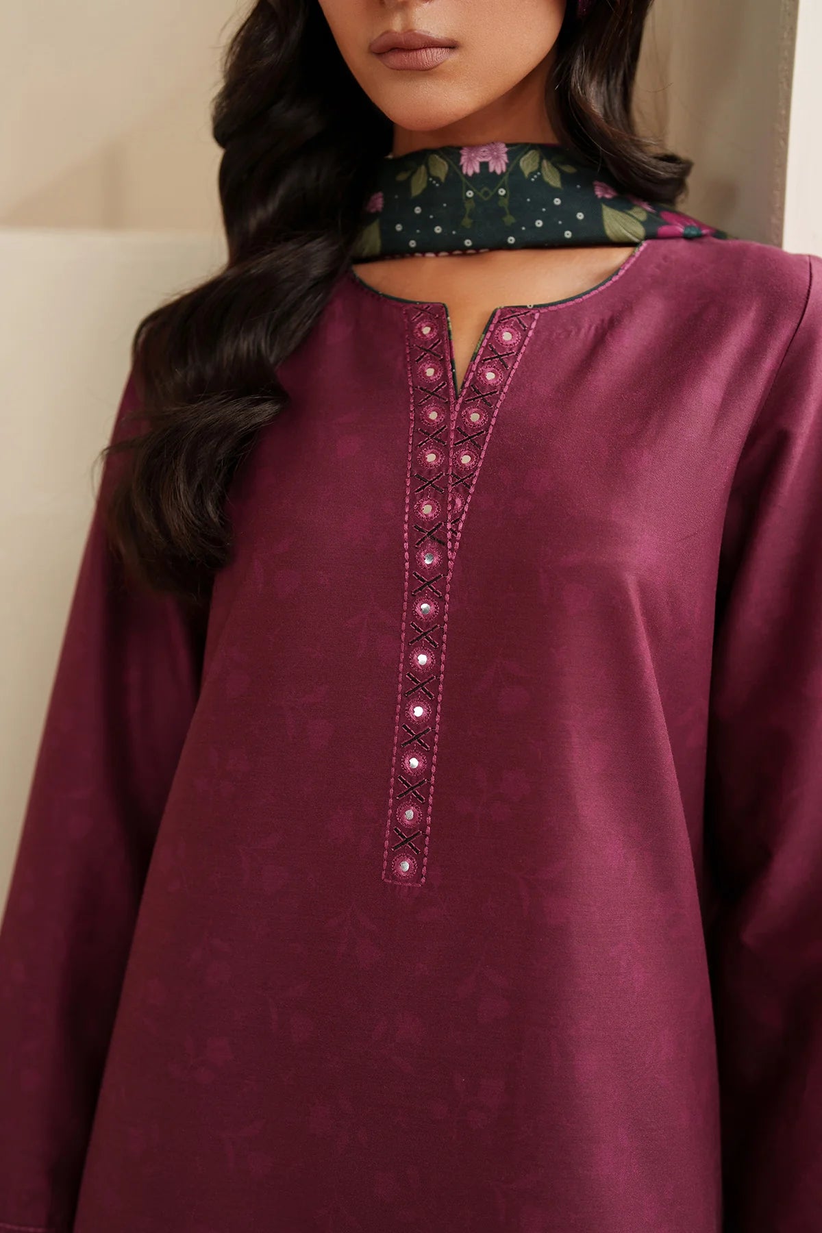 JZ-UW-D0225-0 | EMBROIDERED PREMIUM VISCOSE | Jazmin