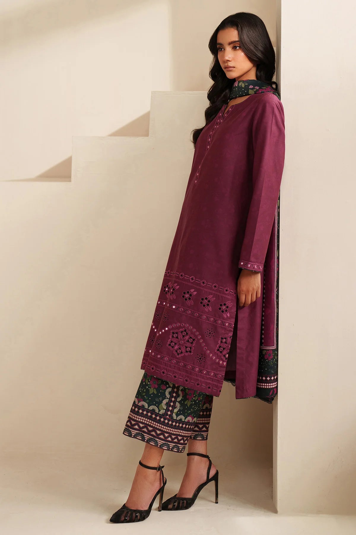 JZ-UW-D0225-0 | EMBROIDERED PREMIUM VISCOSE | Jazmin