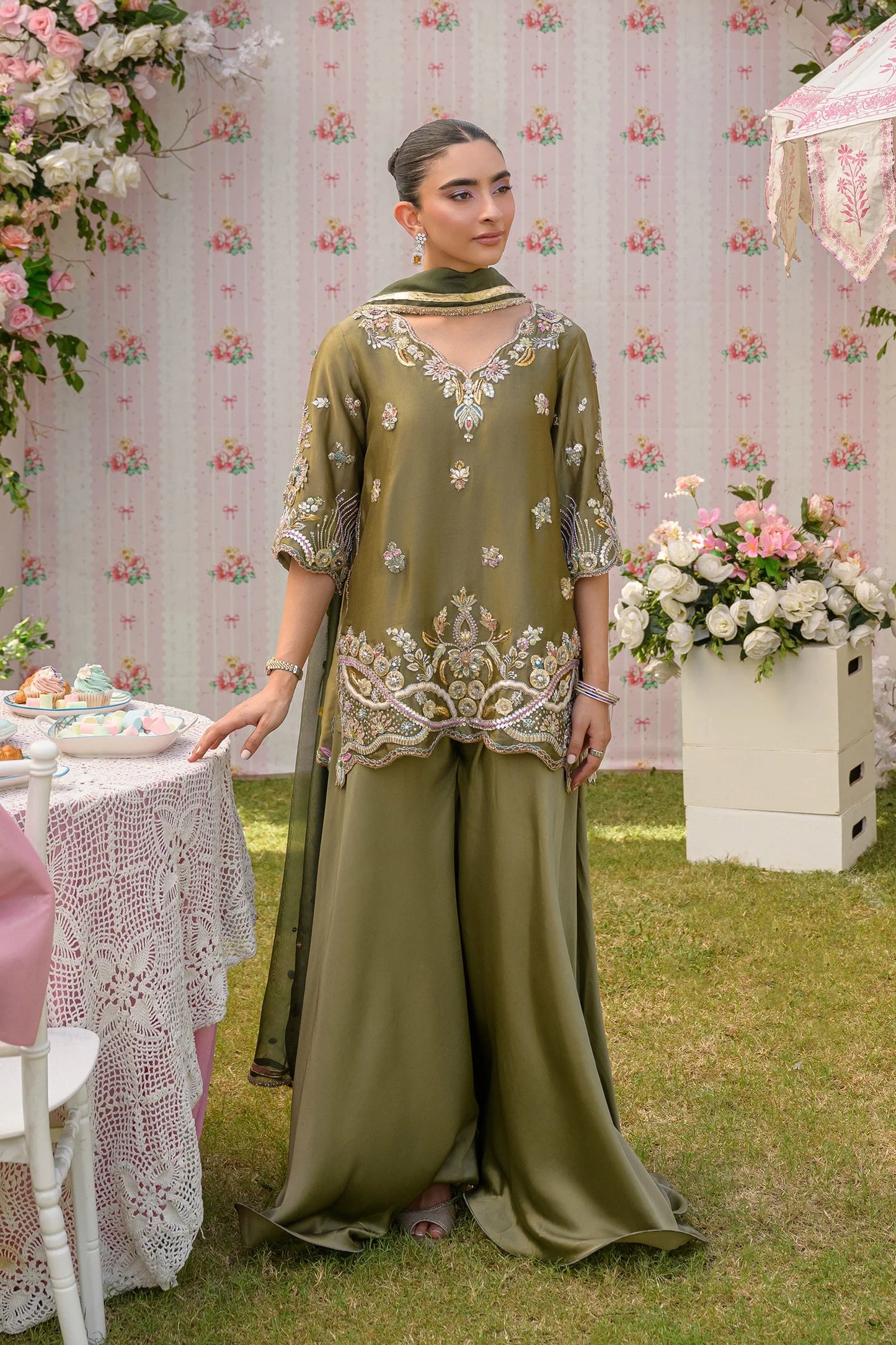 Earthy Green |  Siara Eid Luxe '26 | Flairs Studio