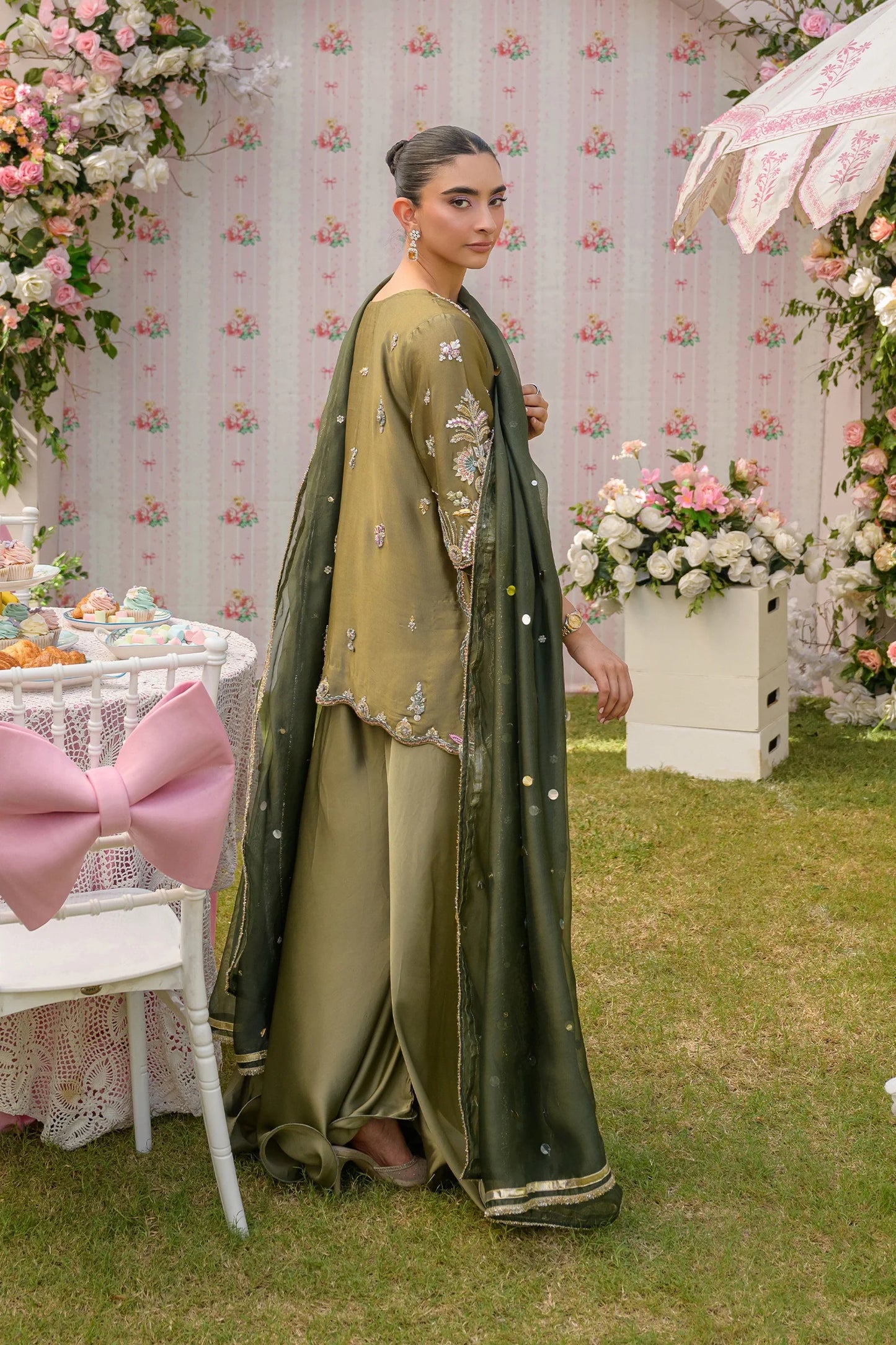 Earthy Green |  Siara Eid Luxe '26 | Flairs Studio