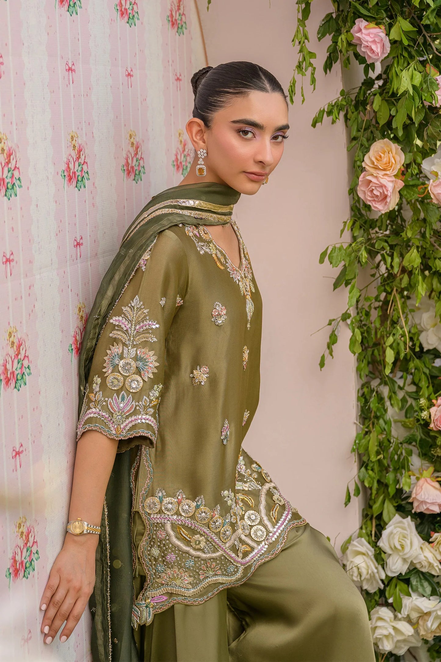 Earthy Green |  Siara Eid Luxe '26 | Flairs Studio